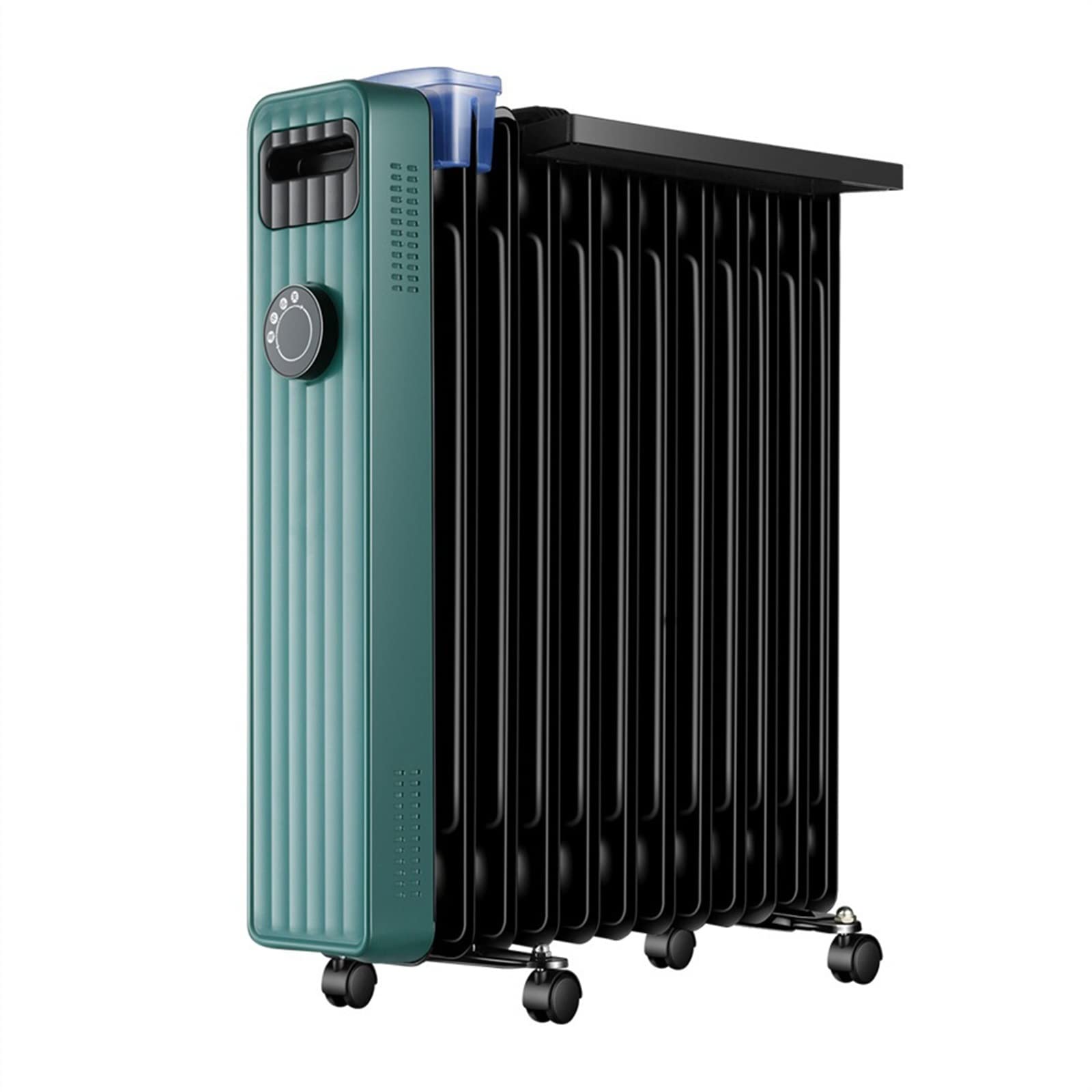 24" Oil Filled Radiator Heater,3 Heat Settings, Adjustable Thermostat, Portable Space heater, Quiet Heater with Tip-over & Overheating Functions