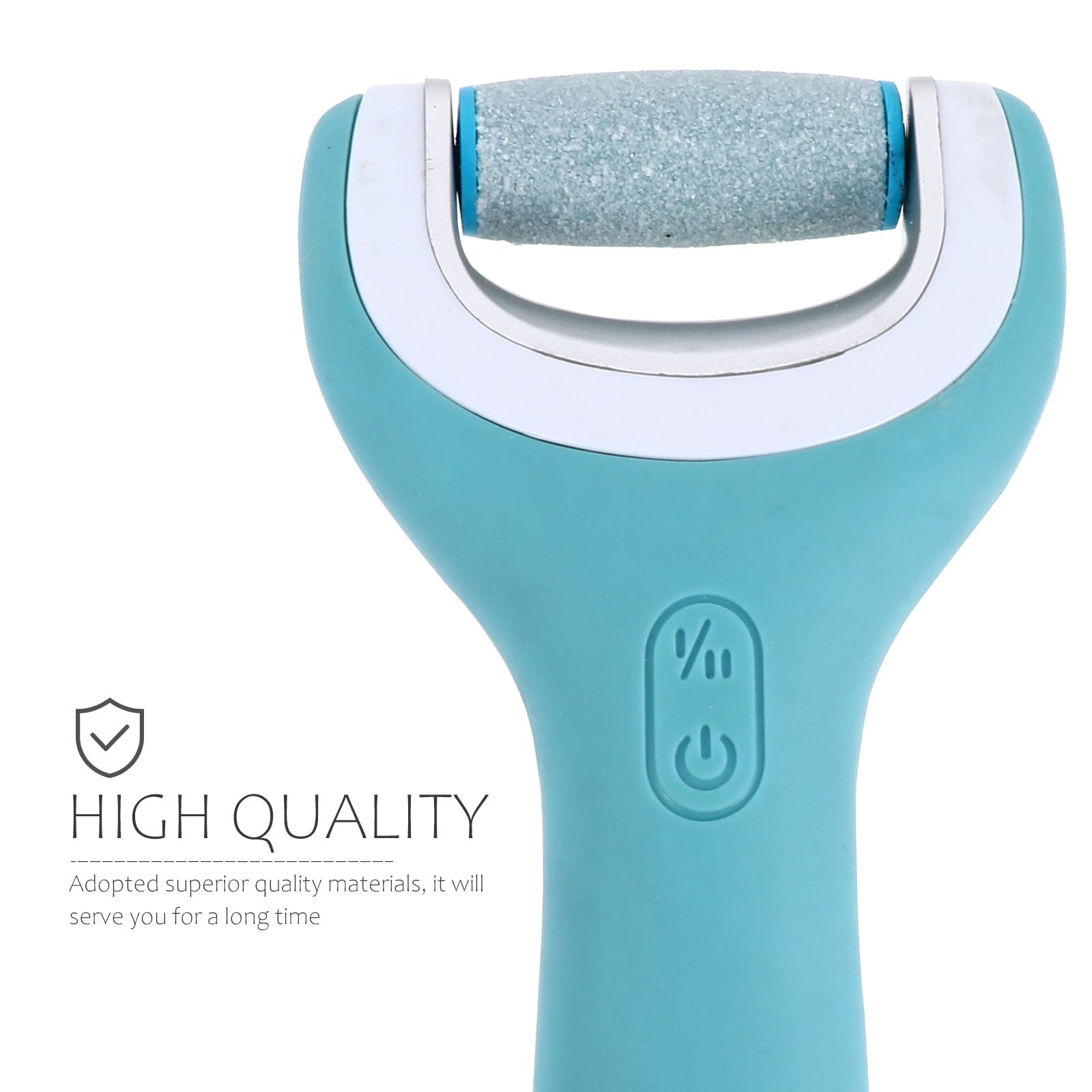 Dispositivo Elettrico per Pedicure Ricaricabile Blu | Pp e Quarzo, Conversione un Tasto, Portatile, Ricarica Usb, Finitura Curata