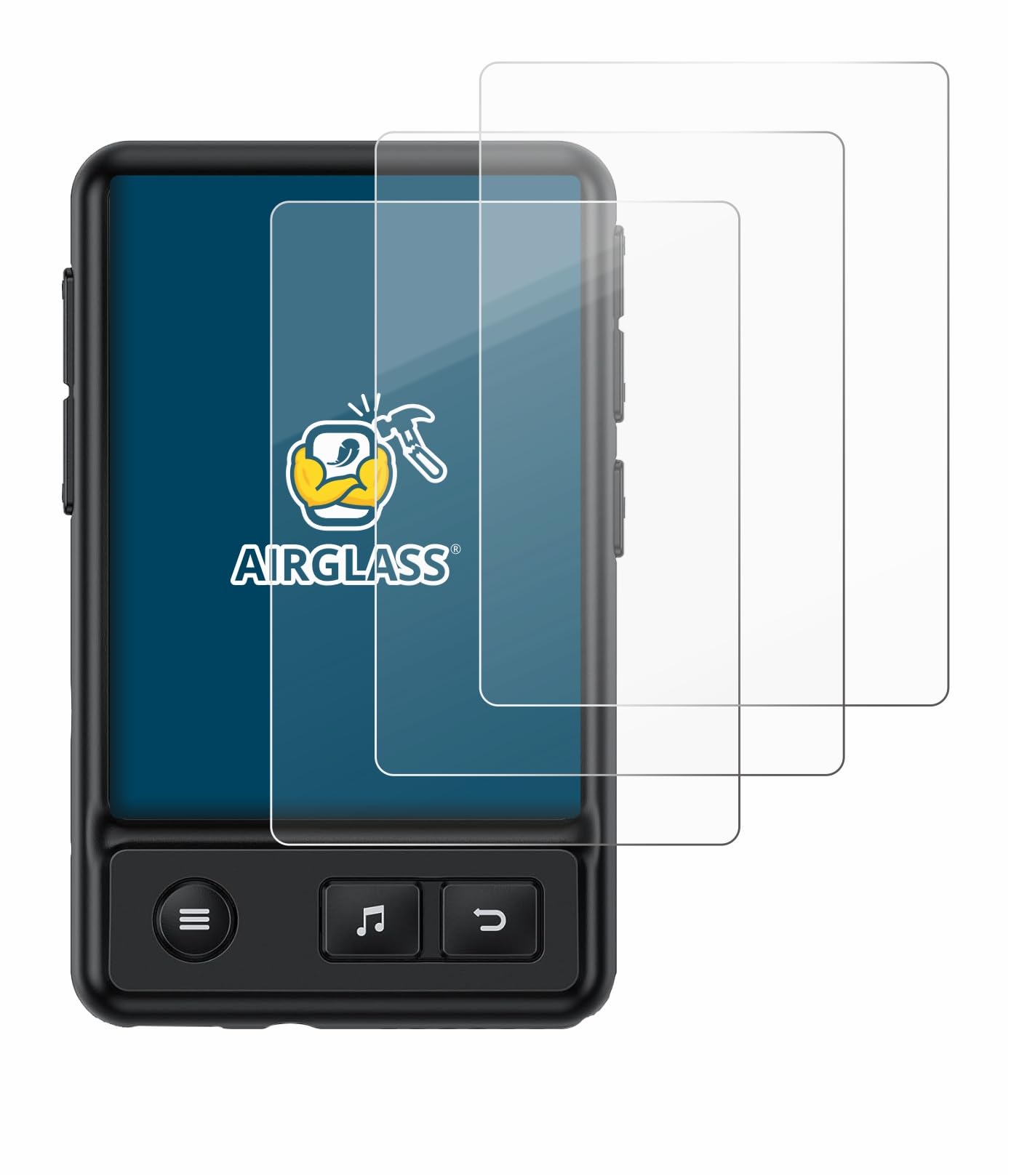 BROTECT Glass Screen Protector Film Compatible with AGPtek A30X (3 Pack) - Glass-Foil 9H Protection [Scratch Resistant, High Clarity]