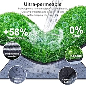 Peepadsfordogswithfakegrass27x21indoorartificialgrassfordogspottylawnpeepadsfordoggiewashablereusableandlawnforreplacementpuppytraininglitterboxforoutdoorpatio Urban Country Home Decor Pee pads for dogs with fake grass 27 x 21 indoor artificial grass for dogs potty lawn pee pads for doggie washable reusable and lawn for replacement puppy training litter box for outdoor patio urban country home decor