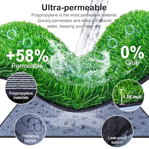 Peepadsfordogswithfakegrass27x21indoorartificialgrassfordogspottylawnpeepadsfordoggiewashablereusableandlawnforreplacementpuppytraininglitterboxforoutdoorpatio Urban Country Home Decor Pee pads for dogs with fake grass 27 x 21 indoor artificial grass for dogs potty lawn pee pads for doggie washable reusable and lawn for replacement puppy training litter box for outdoor patio urban country home decor