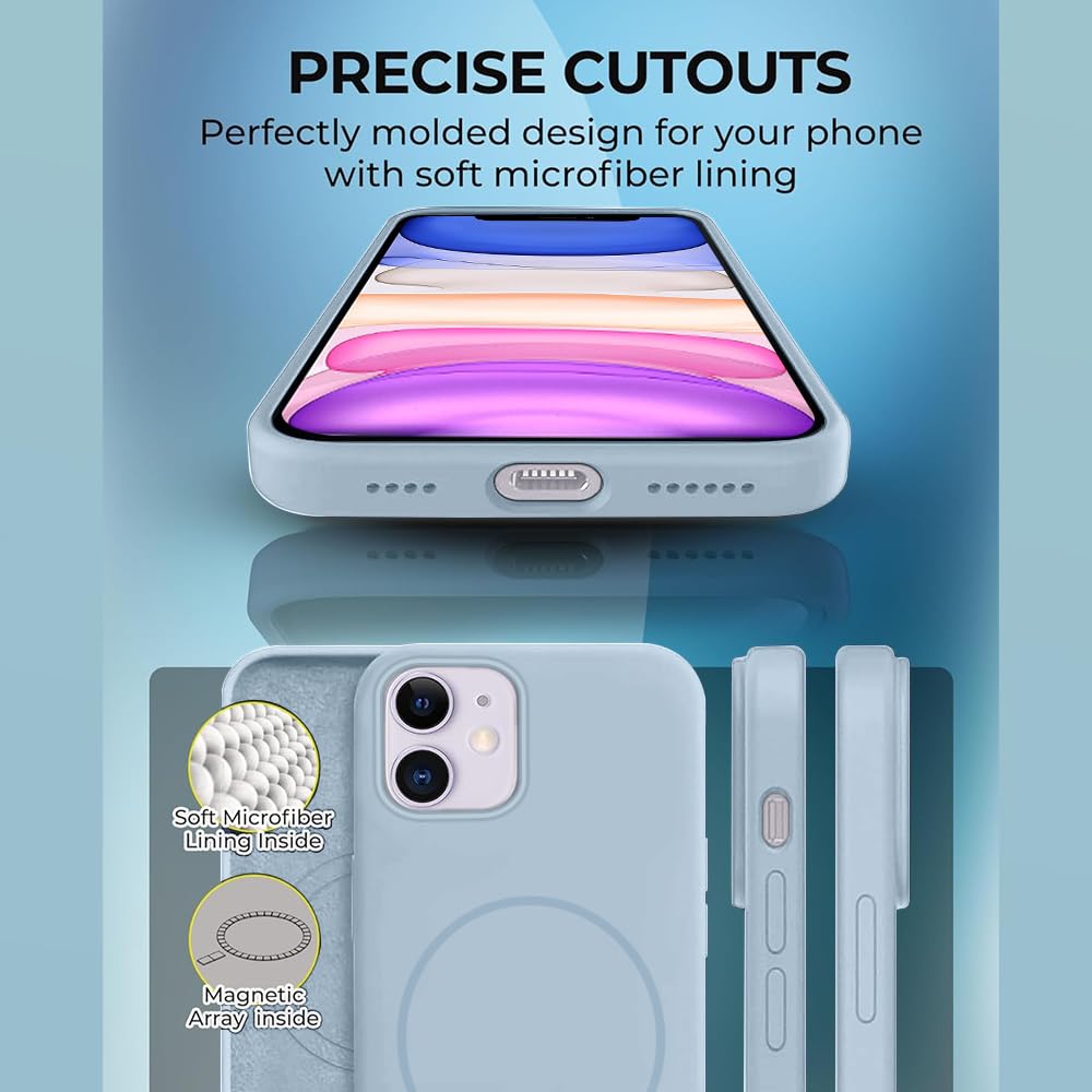iPhone 11本体 クッションケース付き iPhone 11 Silicone Magsafe Case | Shock Proof Design & Camera