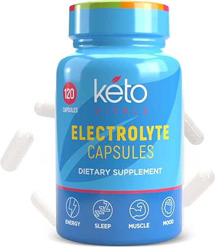 Miniatura 7 de Keto Vitals Cápsulas de electrolitos | El suplemento original de pastillas de electrolitos Keto | Tabletas de electrolitos de sal para hidratación |