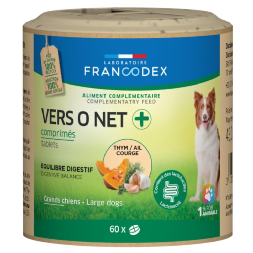 Francodex - Antiparasitarios Naturales 60 Comprimidos para Perro grande