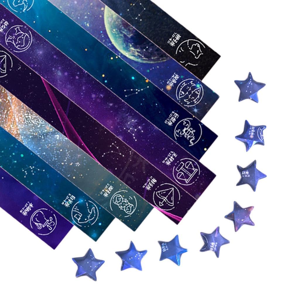 1080 Strisce Di Carta Per Origami A Stella – 27 Colori Double Face – Carta Arcobaleno Per Stelle Portafortuna E Creazioni Fai-Da-Te