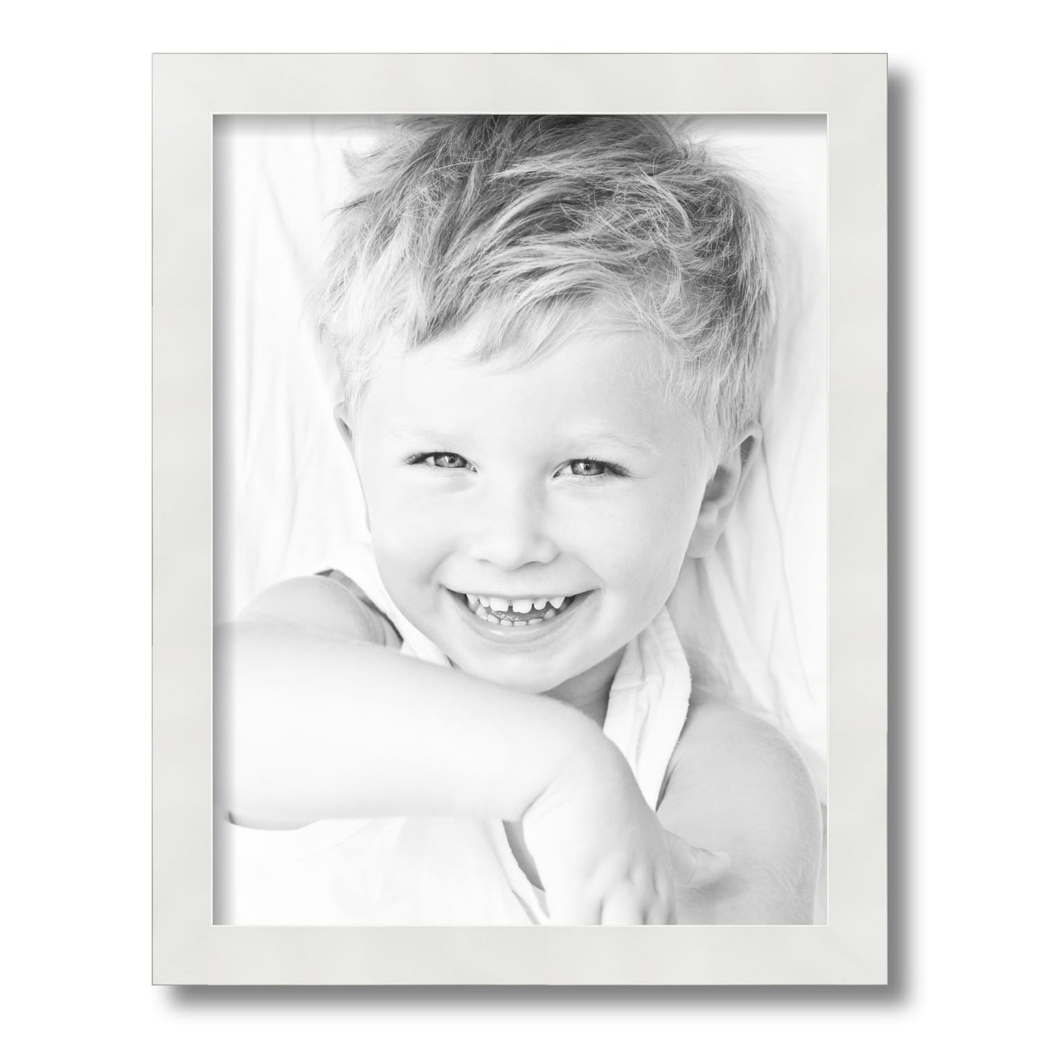 Amazon.com - ArtToFrames 13x17 inch Satin White Frame Picture