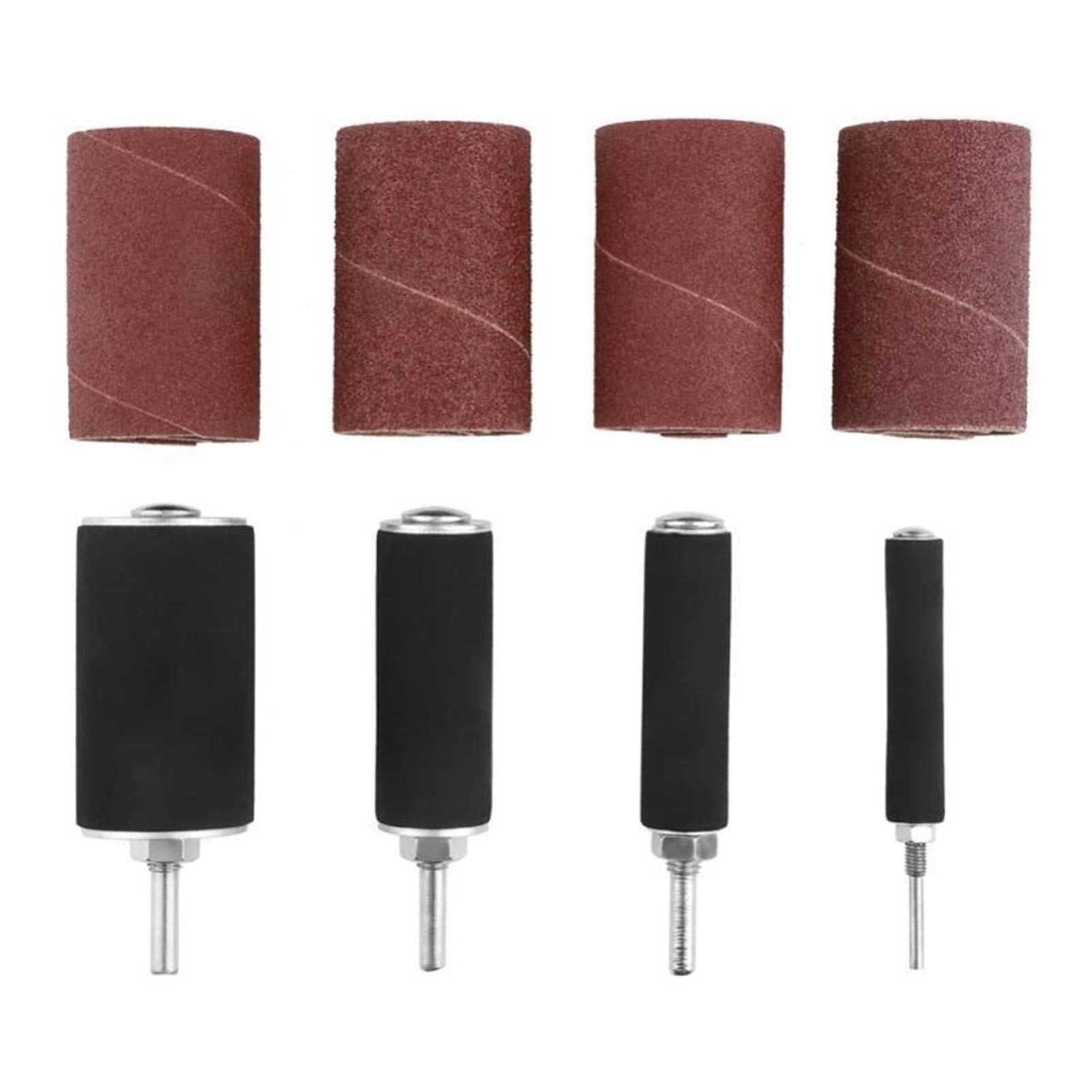 Cabezal de pulido y esmerilado Grupo de percusión del tambor de lijado Sander kit que incluye abrasivos mangas de tambor Mandriles de goma for la prensa de taladro de la madera kit 20pcs / set
