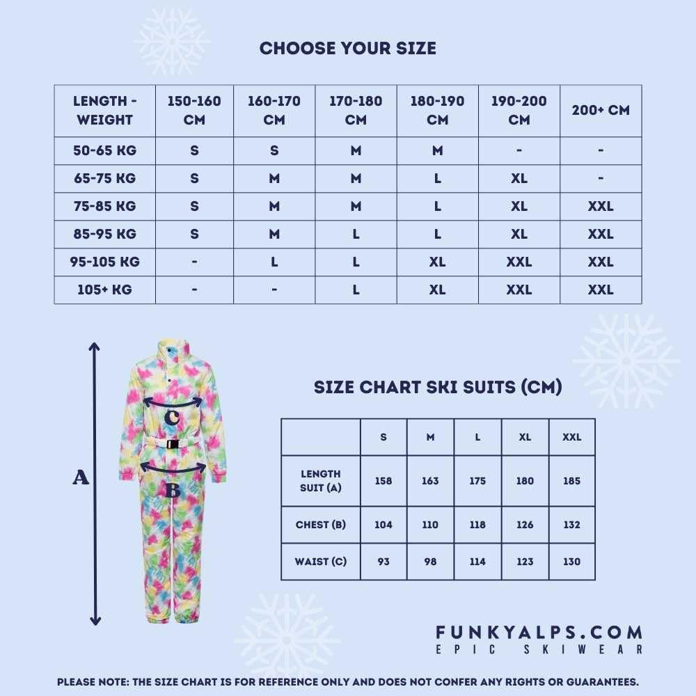 Neon Graffiti Skianzug - Unisex Retro-Ski-Outfit - Wind- und wasserdicht - Perfekt für Après-Ski - Erhältlich in den Größen S bis XXL