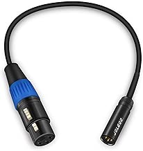 Mini XLR Male to XLR Female Adapter Cable, 3-pin Mini XLR Male to XLR Female Adapter Cable, for BMPCC 4K Camera Video Assist 4K Sharp 8K, 1 Feet - JOLGOO - coolthings.us