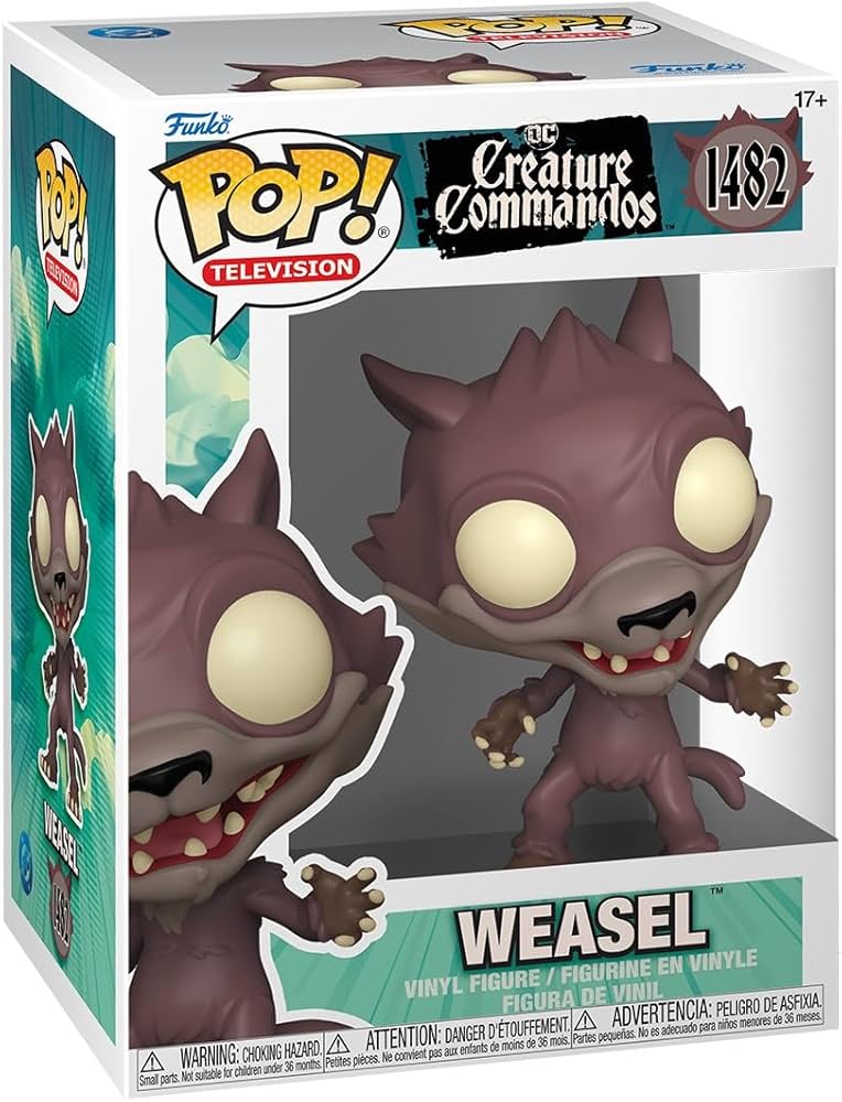 DC Creature Commandos Weasel フィギュア　ヴィーゼル Amazon.com: Funko Pop TV: Creature Commandos - Weasel - DC Comics