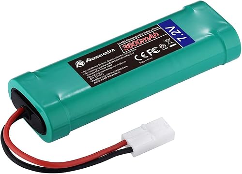 Miniatura 6 de Almacenamiento de energía de 72V 3000mAh recargable de alta potencia NiMH paquete de batería de descarga lenta con conectores KET para autos RC