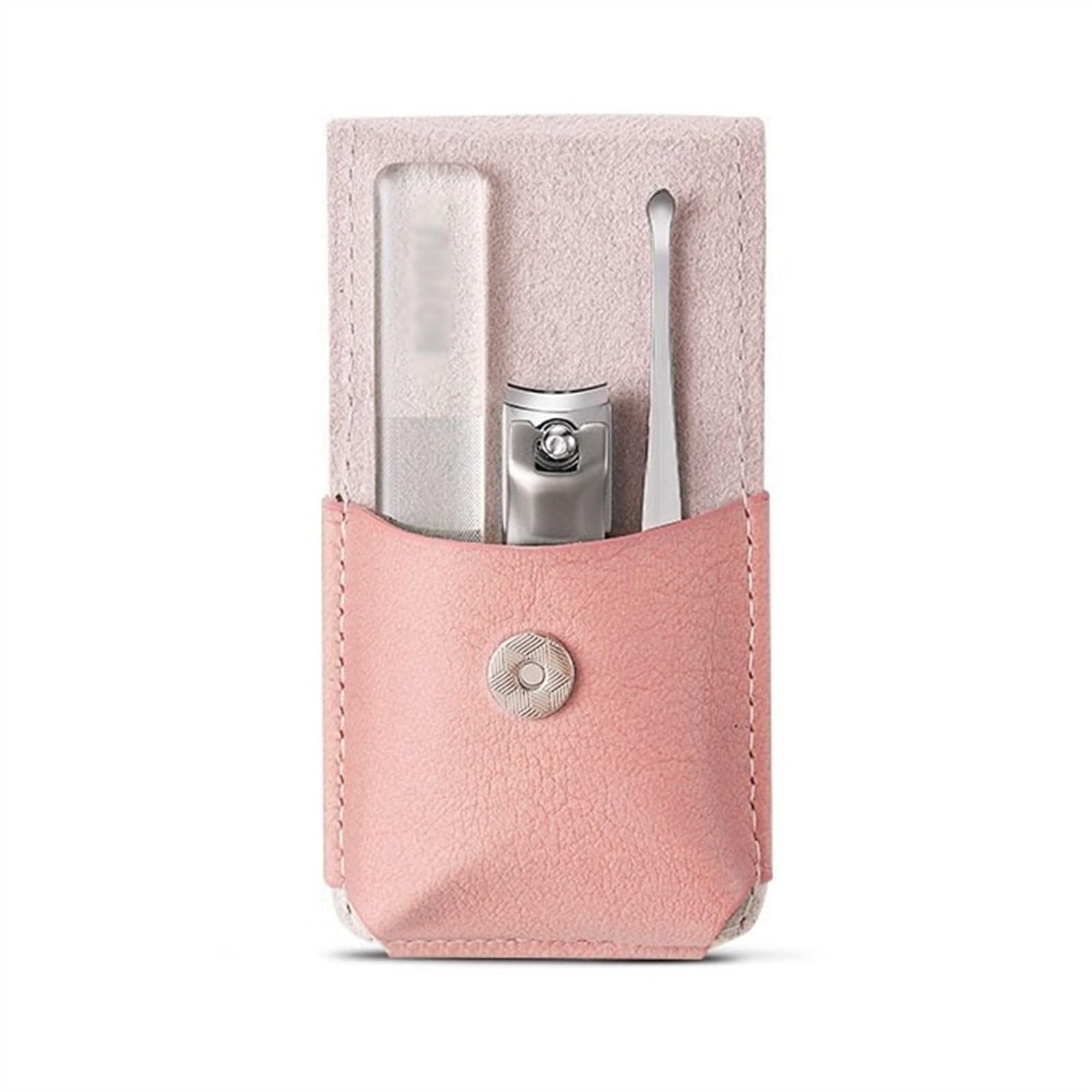 YJYJY 3-Piece Manicure Set, Nail Clippers, File and Ear Pick, Personal Portable Clipper, Travel Care Tools