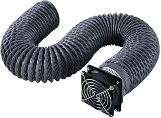 Offizielles Creality Auspuffrohr mit Lüfter, Gehäuse Extraktionsset 2 Meter für Ender Plus 3D Druckergehäuse mit Lüfterschnittstelle und Lasergravierer Gehäuse