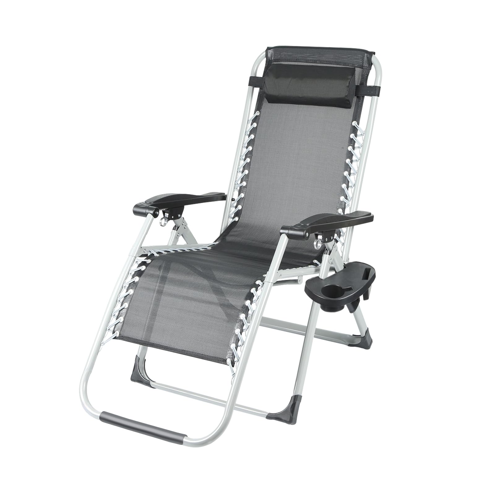 OHMG Sillas de Patio reclinables Tumbonas Cero Gravedad Tumbonas Jardín al Aire Libre Silla mecedora Cubierta para Playa Camping apoya 200 kg