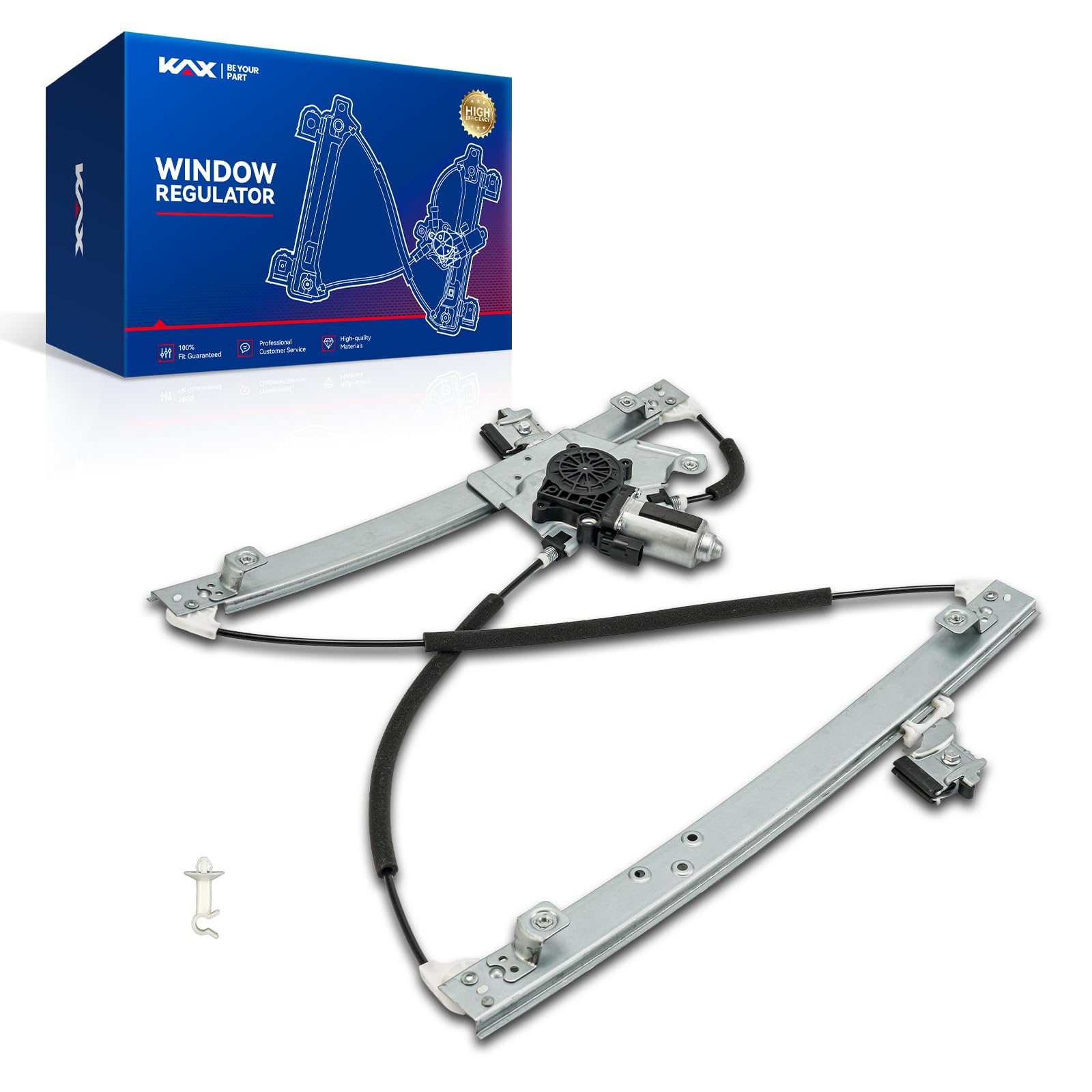 KAX Front Left Power Window Regulator w/Motor Fit for Ford Focus 2000-2007