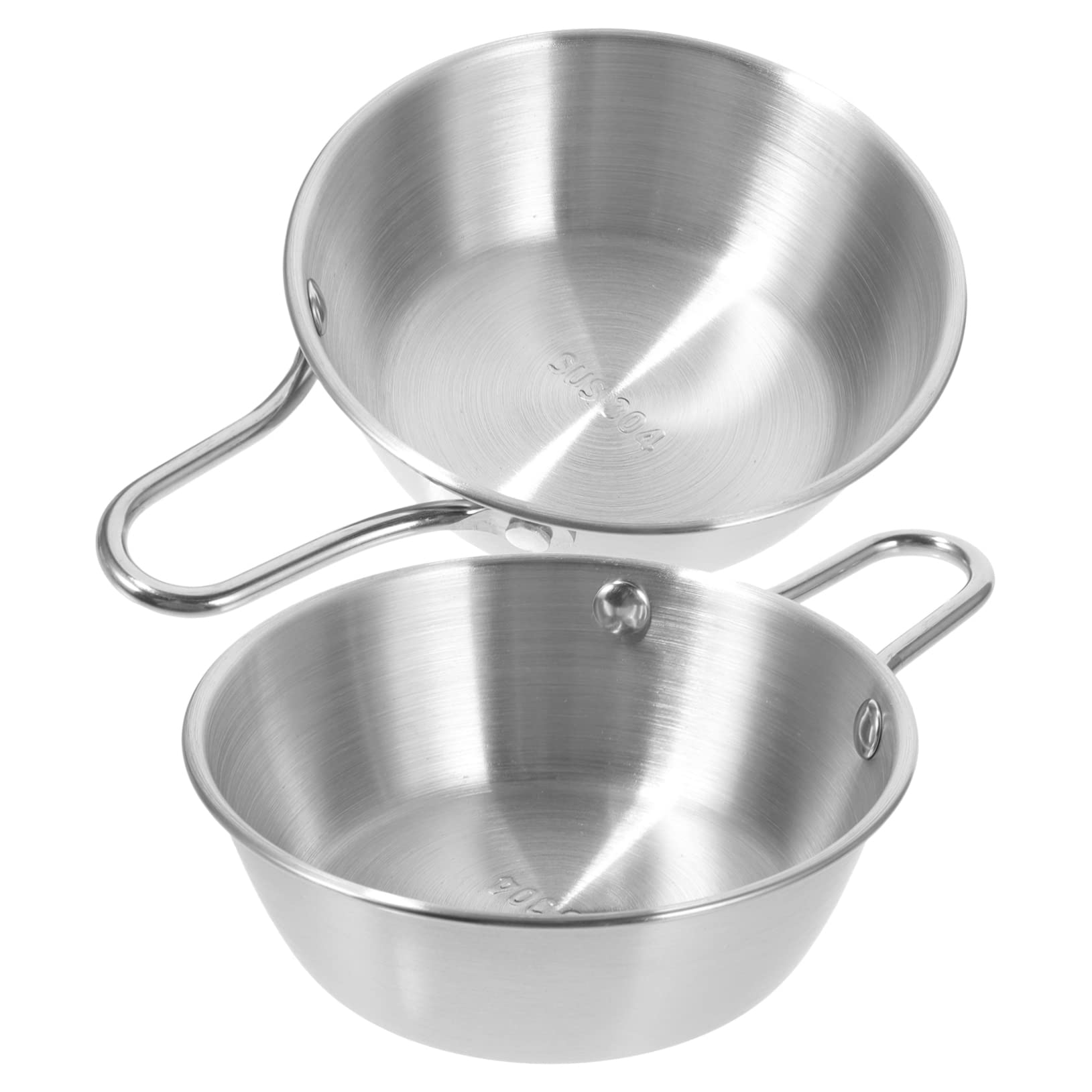 BESPORTBLE Stainless Steel Water Cup Outdoor Makgeolli Bowl Serving Bowls Lids Camping Supply Small Picnic Accessories