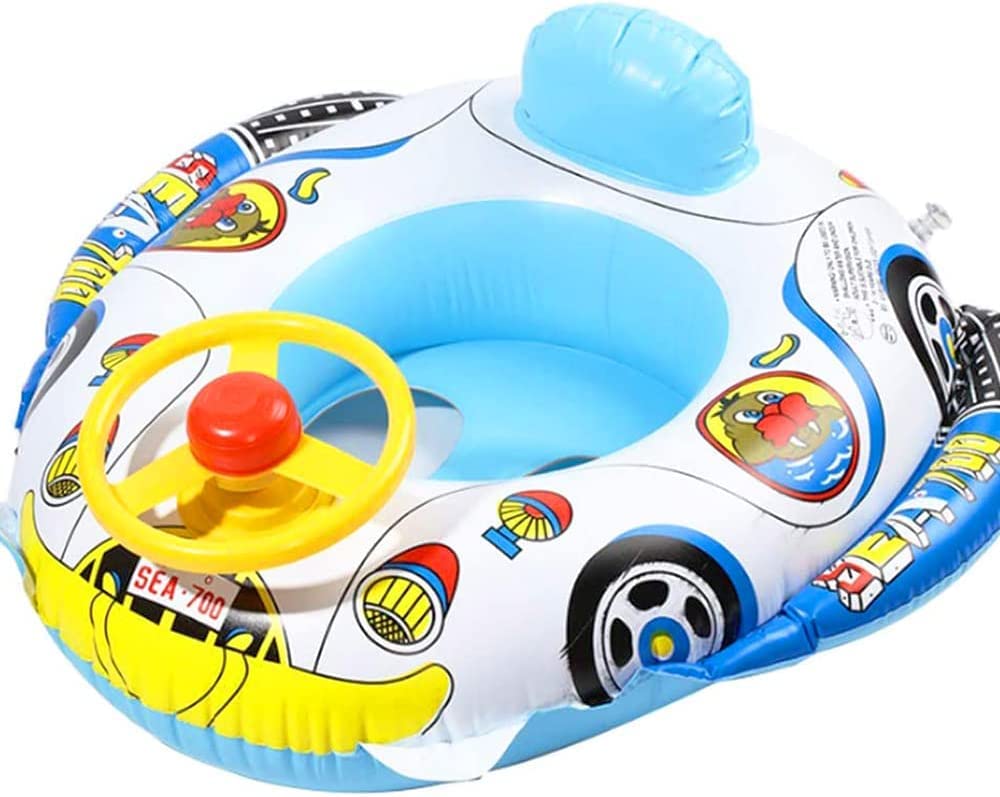 Flotadores Piscina Bebe Flotador Bebe Inflable Flotador Bebé Anillo de Natación para bebé Flotador Piscina para Bebe con Bocina en el Volante
