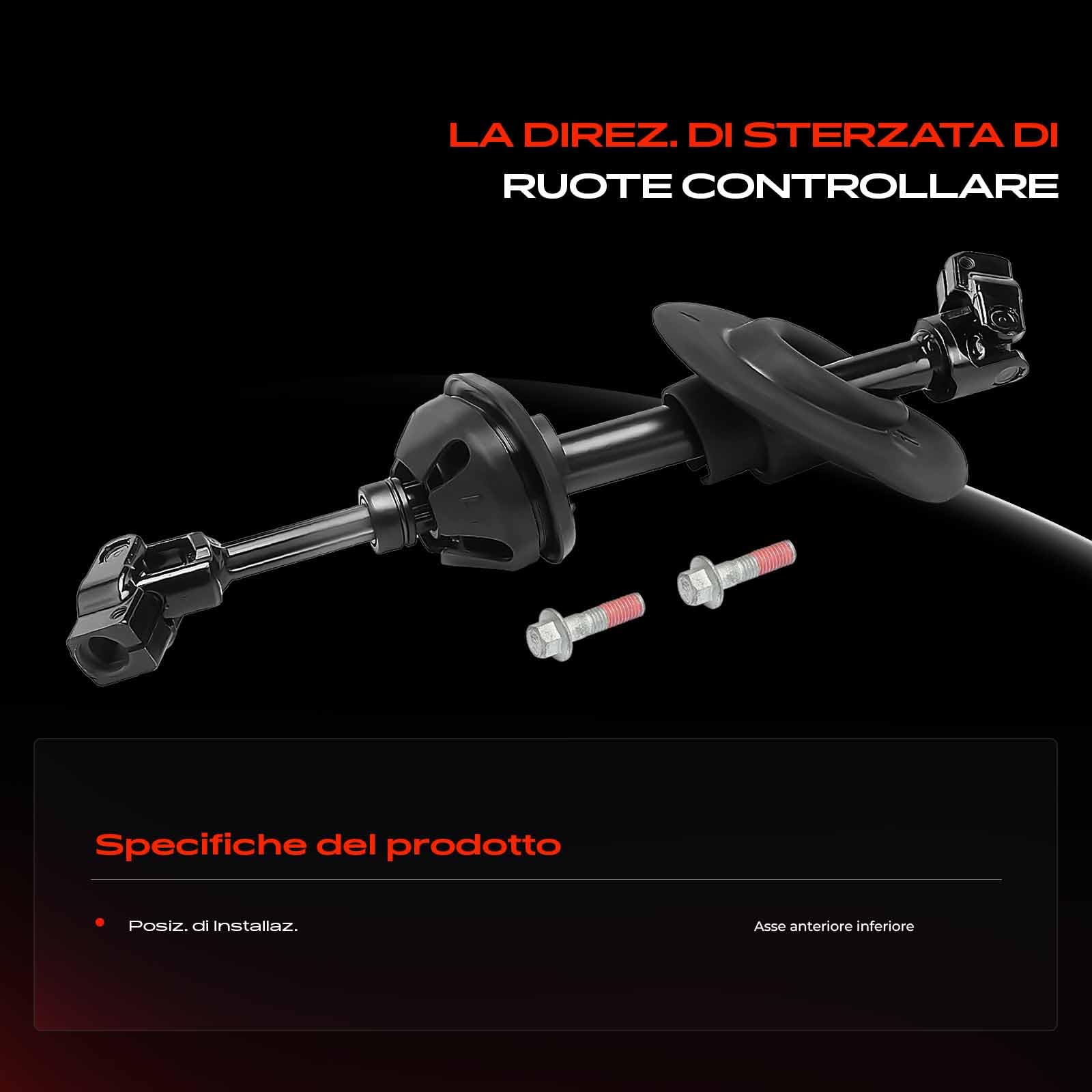 Frankberg Piantone dello sterzo Albero dello sterzo Compatibile con Q5 8RB Replace# 8R1419753E