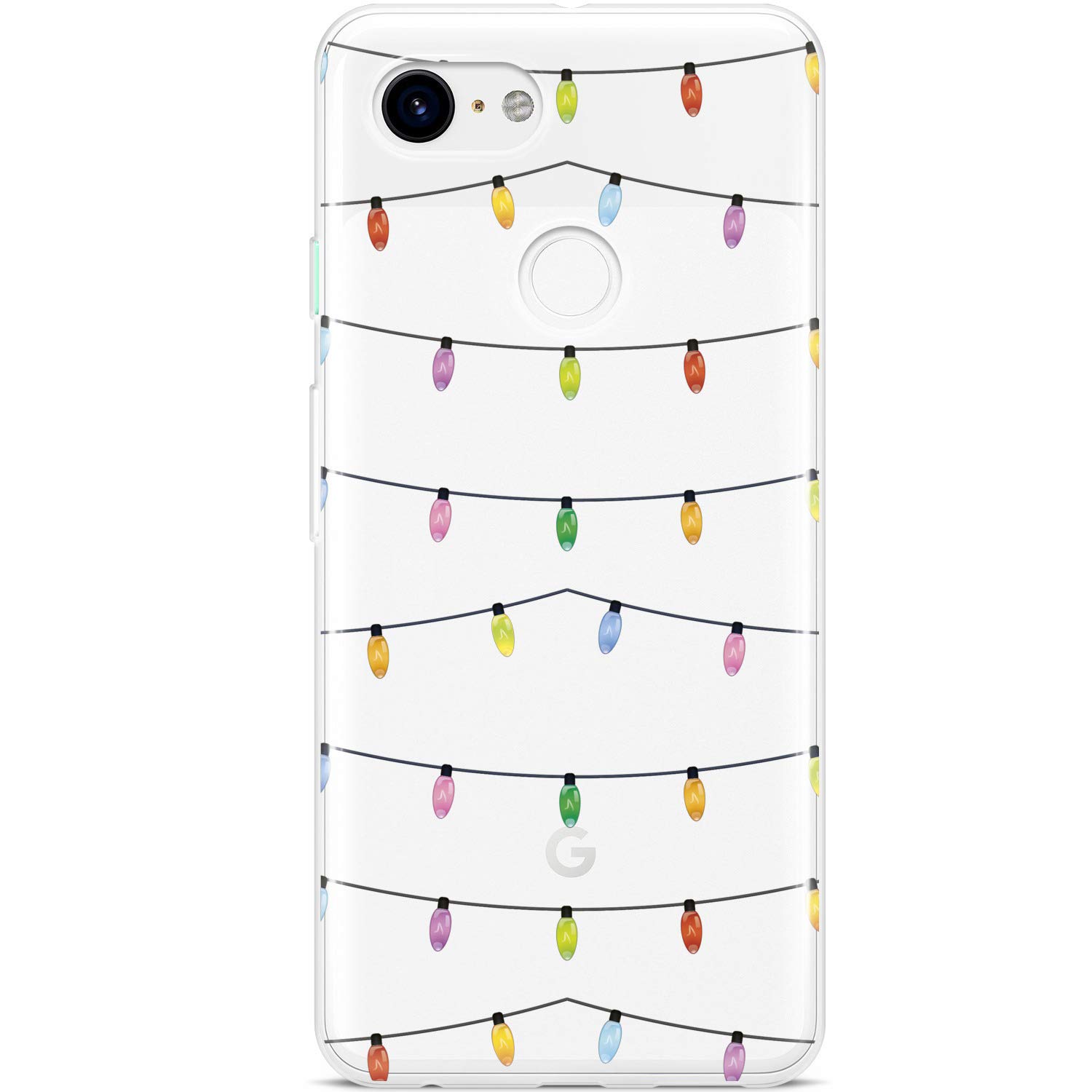 Lot De 2 Coques Google Pixel 9A Motif Noël – Silicone Transparent Souple, Protection Anti-choc, Design Mignon (Père Noël, Renne, Sapin) – Cadeau Festif
