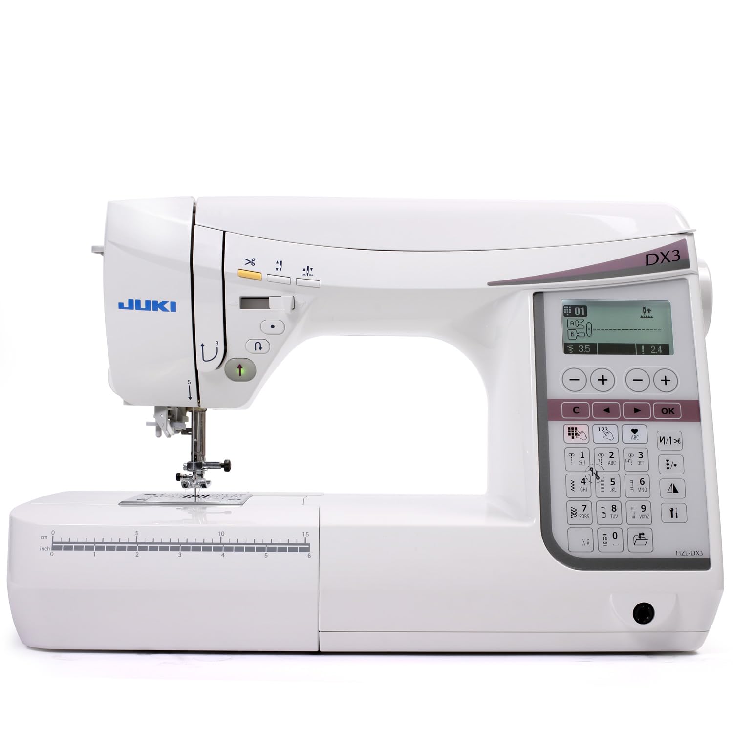 Juki HZL-DX3 Quilt & Pro Special Nähmaschine | Computer-Nähmaschine Quilt & Pro Special, 185 Stiche, automatische Fadenspannung, Kniehebel, stark für dicke Stoffe