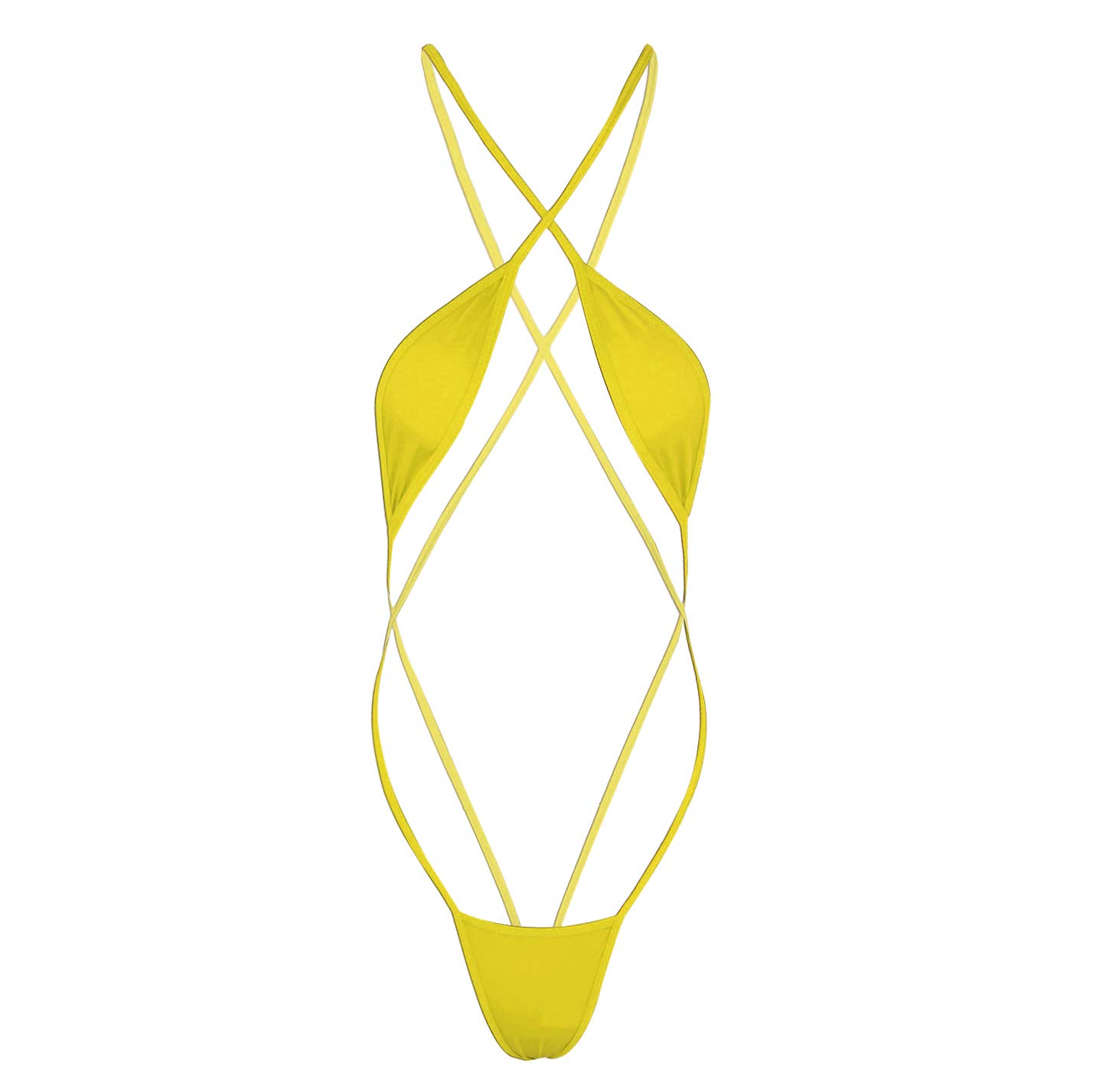 Womens Extreme Sling Shot Micro Mini Bikini One Piece Monokini Swimsuit Thong Bodysuit