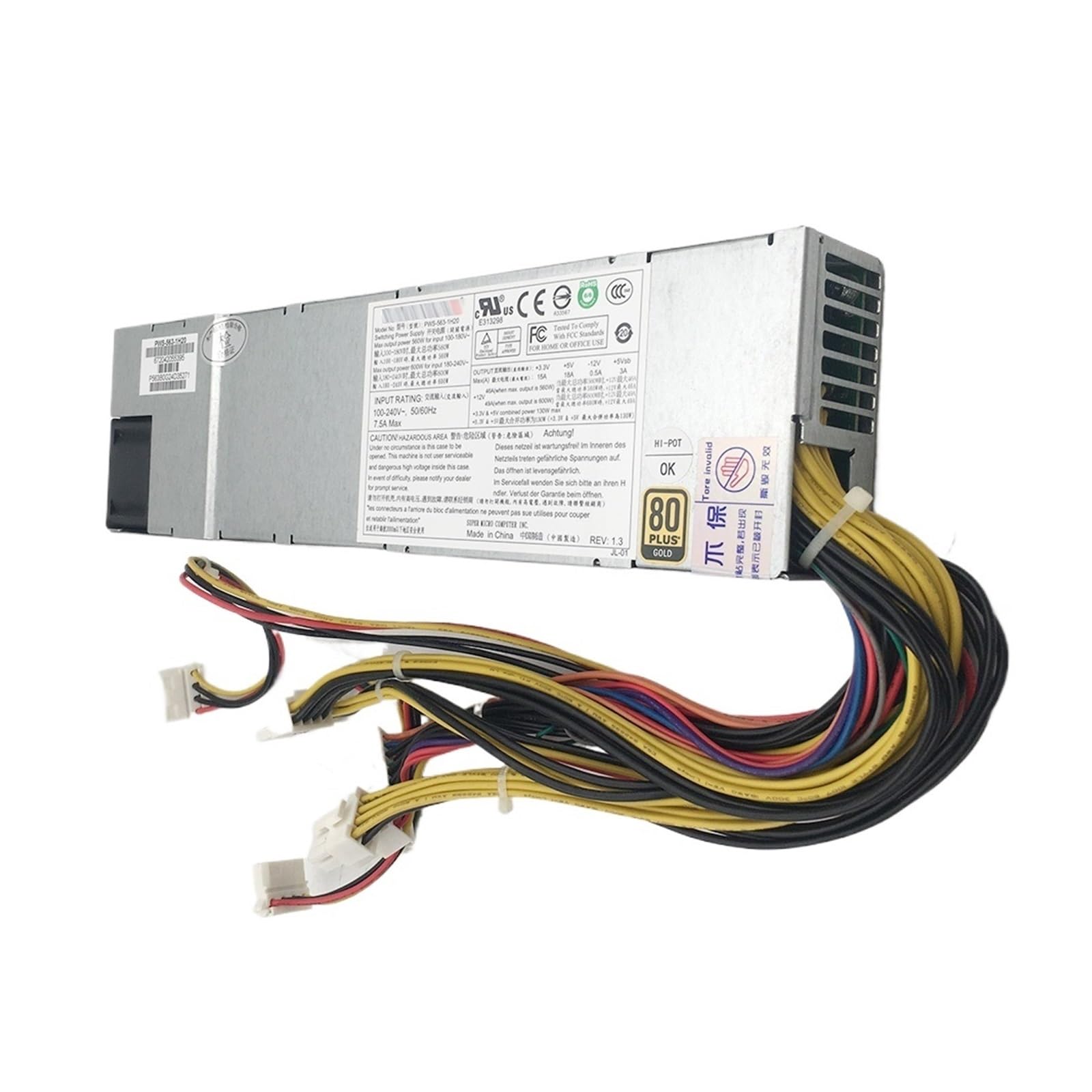 BALYDLUL Power Supply 560W 1U PWS-563-1H20