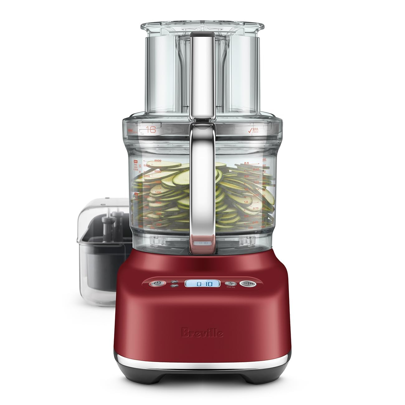 Breville BFP810 Sous Chef 16 Cup Food Processor, Large, Red Velvet Cake