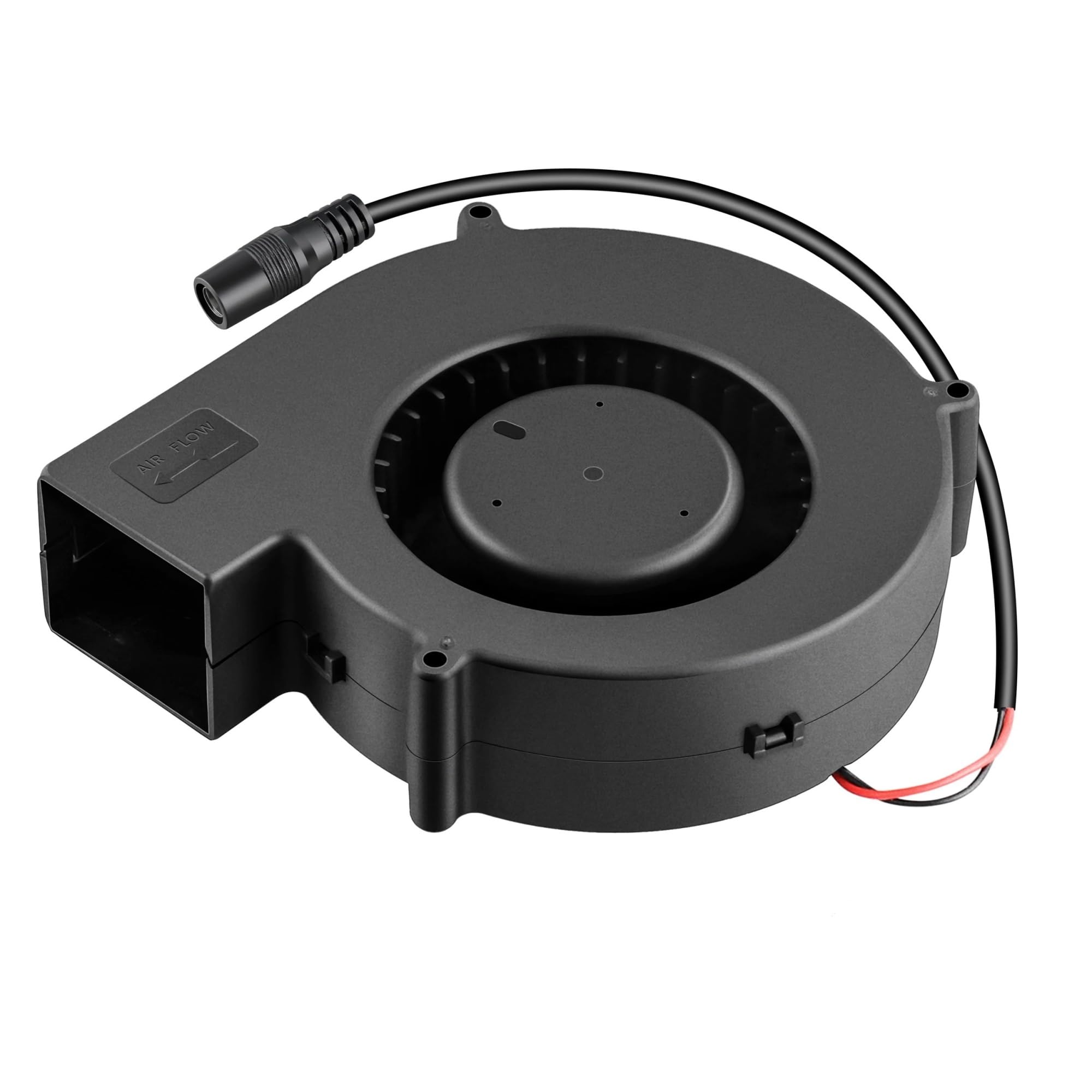 140-mm-Lüfter, DC 12 V, Doppelkugel-Lüfter, 140 mm x 40 mm, Turbo-Lüfter, 14040, tragbarer Lüfter, 14 cm, Grill-Abluftventilator(14040 12V Blower,DC5.5x2.1)
