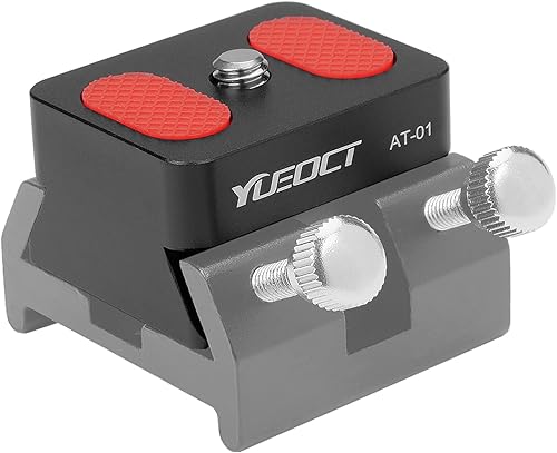 Miniatura 6 de Cámara de vídeo DSLR adaptador de metal montaje con tornillo de montaje de 1/4 "para telescopio óptico, buscador, alcance, base de cola de milano,