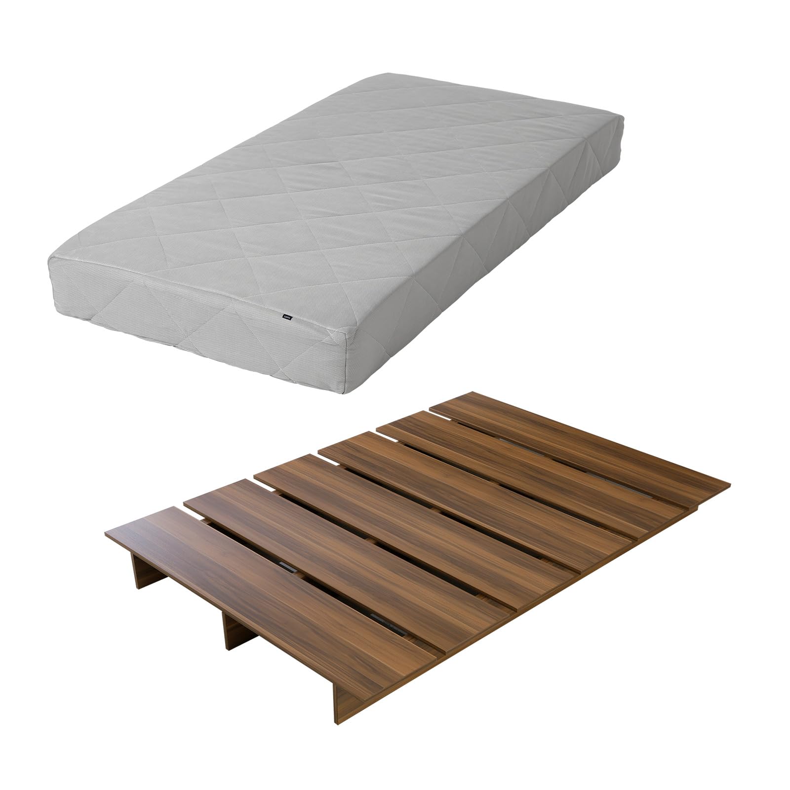 Amazon｜LOWYA ロウヤ ローベッド ベッドフレーム マットレスセット