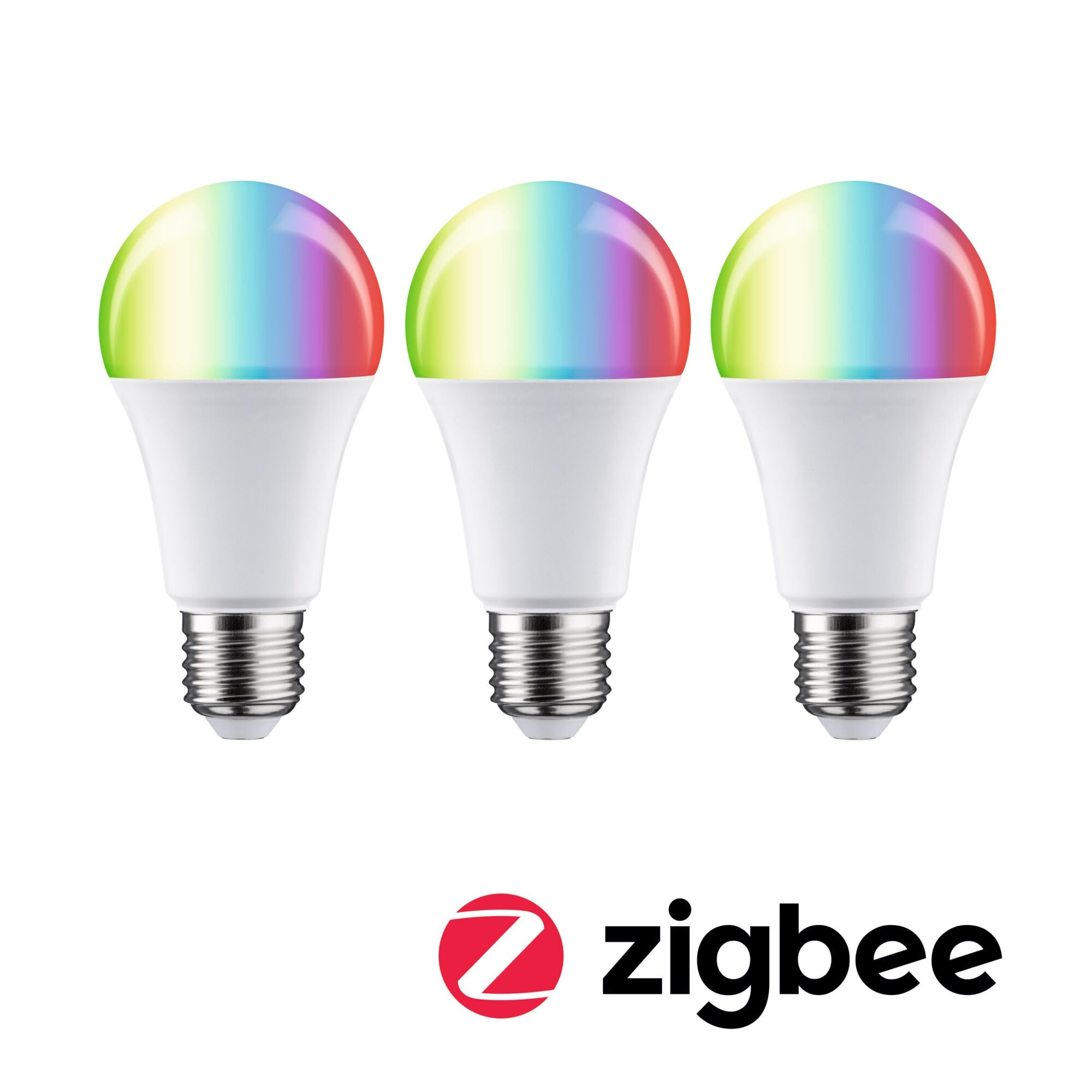 Paulmann 29151 Standard 230V Smart Home Zigbee LED Birne 3x1055lm 3x11W RGBW+ dimmbar Matt Leuchtmittel