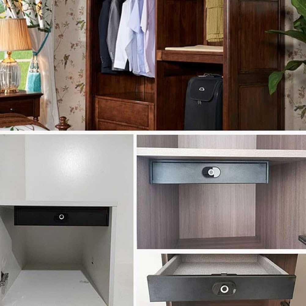 Cassaforte di sicurezza con password di impronte digitali Mini scatola di immagazzinaggio per casa ufficio cassaforte nascosta in armadio soffitto cassetto Smart Touch cassaforte per hotel