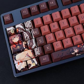 原神　胡桃イメージ　キーキャップ セット Amazon.co.jp: 原神Project 胡桃 キーキャップ キーキャップ