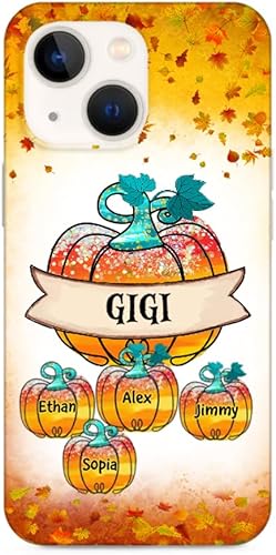 Miniatura 3 de Funda personalizada para teléfono para abuela y nietos, abuela de Halloween, corazón de mamá, camión para niños, corazón de zombi de Halloween,