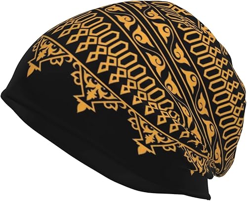ROSIHODE Gorro africano holgado para adultos gorro de punto elástico de calavera para invierno para mujeres y hombres