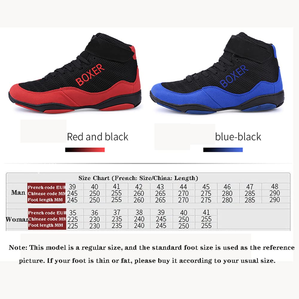 Scarpe da Boxe Pugilato Wrestling Calzature da Allenamento,Scarpe da Boxe,Scarpe da Kickboxing Traspirante,per Uomo Donna,per Sollevamento Pesi,Palestra,Squat Stacco Scarpe,Anti Scivolo