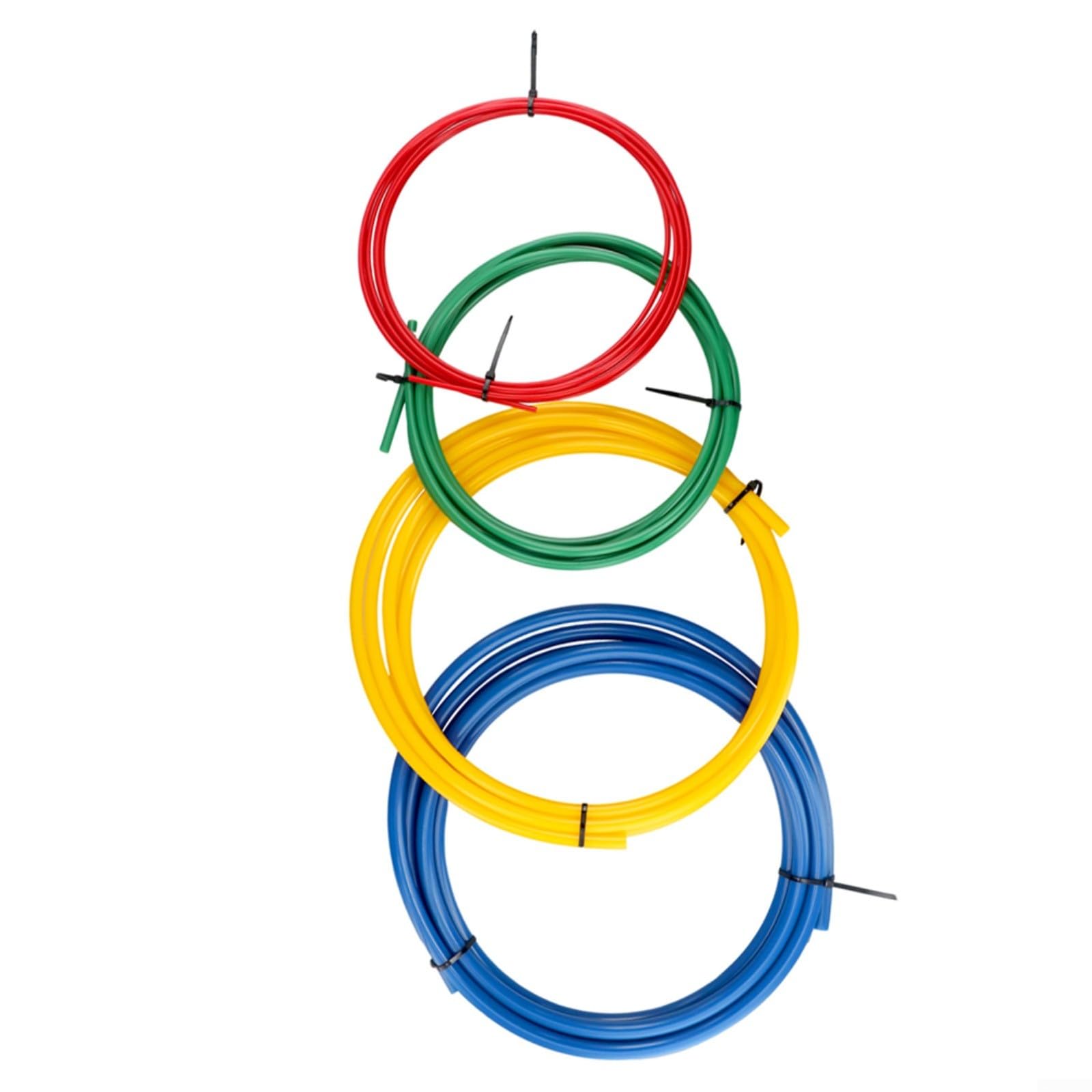 PE Plastic Copper Tube Bender Kit, with Color-Coded Strips for Precise Air Conditioning Pipe Bending, 4 PCS 5 m Length(1.2 m + pocket)