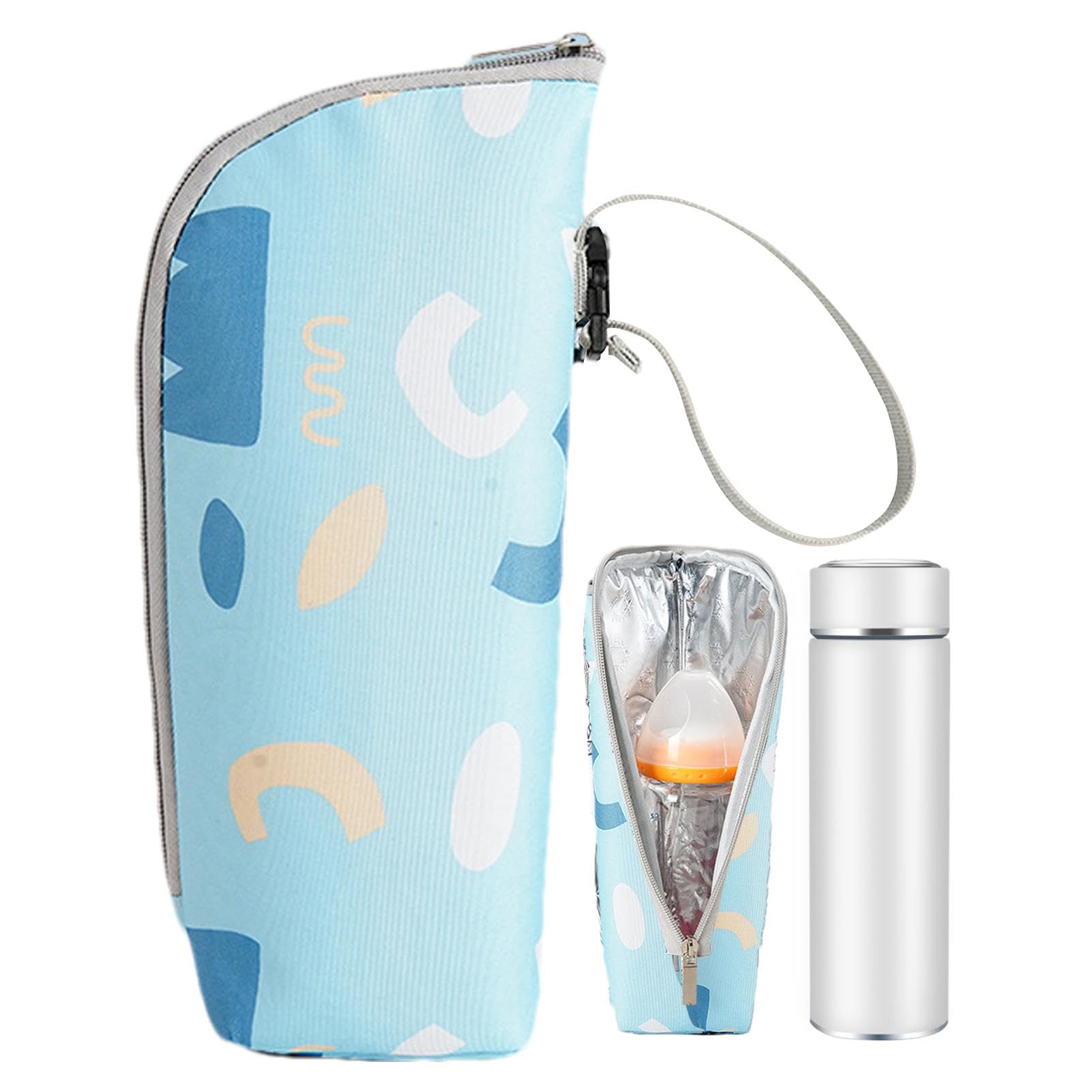 Borsa Termica Portabottiglie Per Esterni - Isolante Per Biberon, Con Moschettone E Cinghia - Foto 3