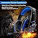 immagine 3Beexcellent GM-3, Cuffie Gaming Super Confortevole con Microfono e Stereo Bass per Xbox One PS4 PC Smartphone, 3.5mm, Blu
