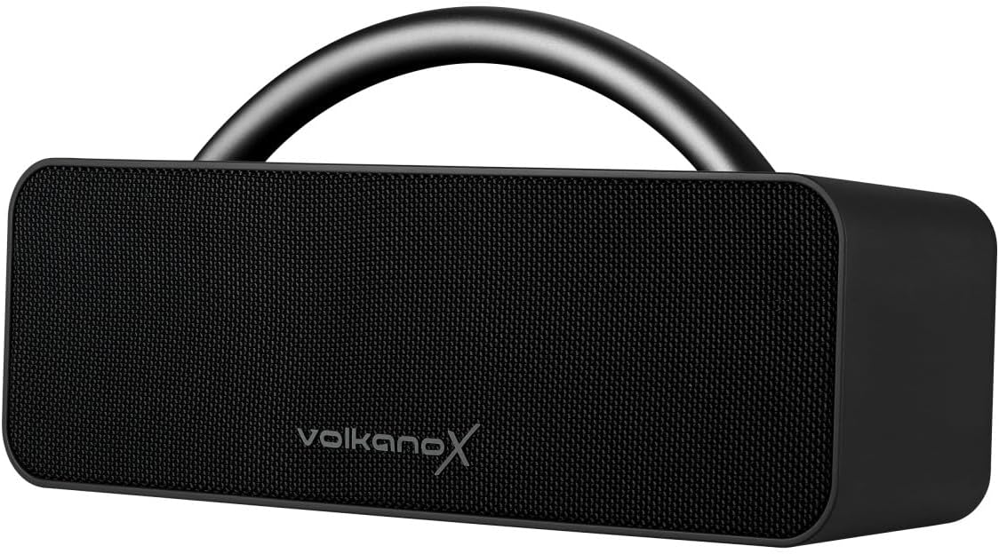 Samping view of the Volkano X VKX-3003-BK Portable Bluetooth Speaker