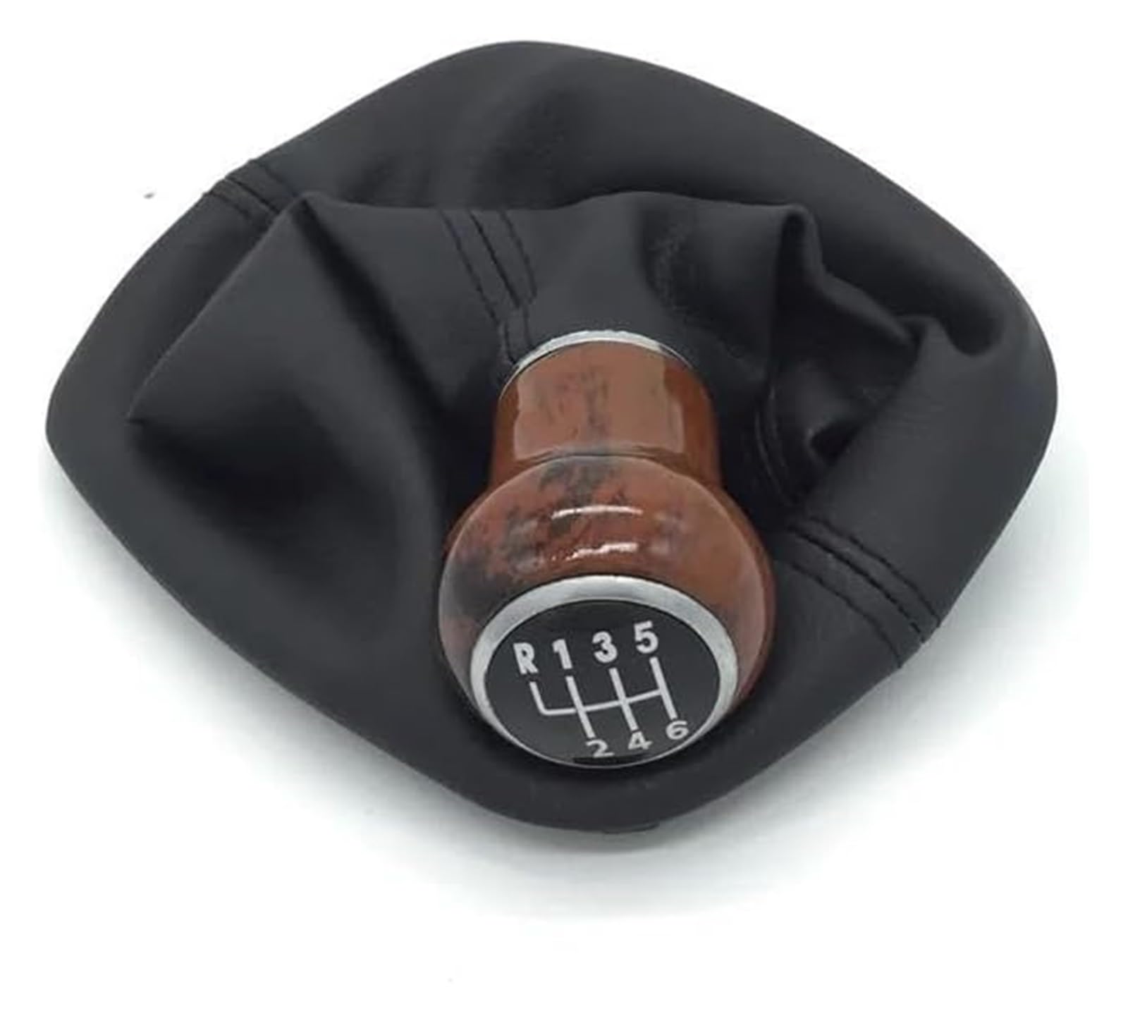 FNCVTM Car Gear Knob for VW for Passat B5 1998-2004 5 6 Speed Leather Car Styling Gear Shift Knob Lever Gaiter Boot Cover(6 Speed)