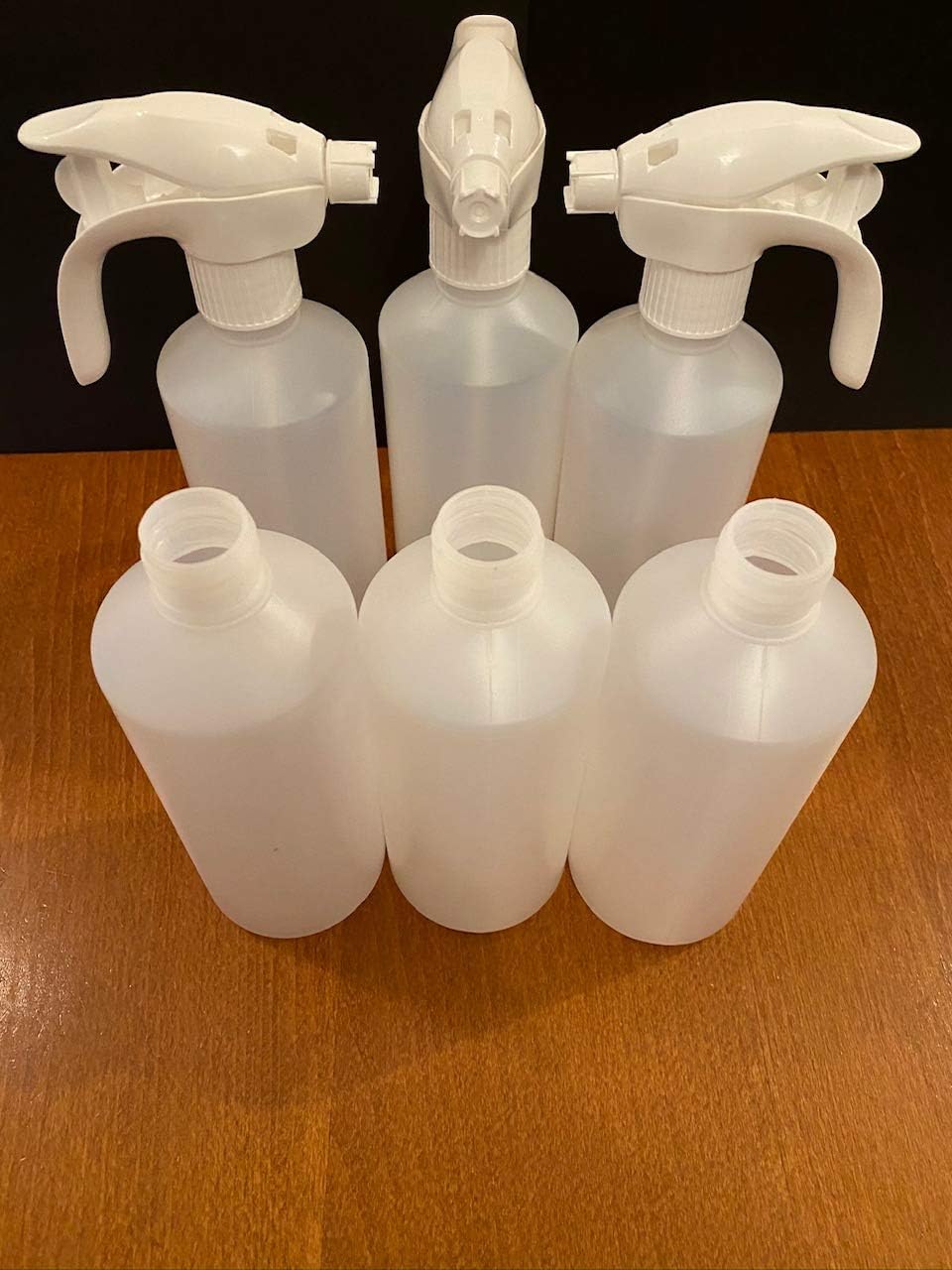 500ml Clear HDPE Plastic Bottles with
