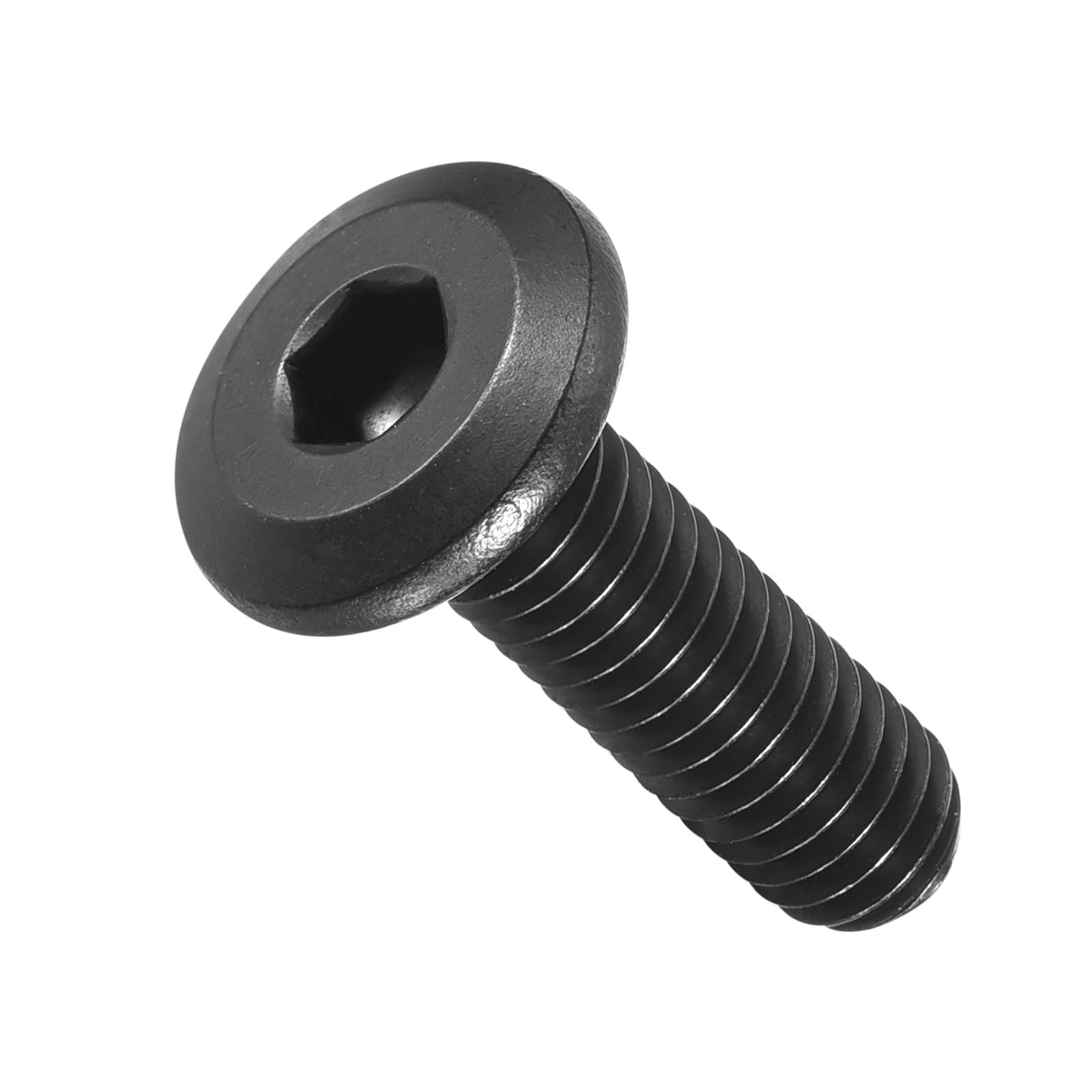 METALLIXITY Flat Head Hex Socket Cap Screws Bolts(M6-1x22) 12Pcs, 304 Stainless Steel Hex Socket Furniture Bolts Screws - for Furniture Woodworking Project, Black — image 1