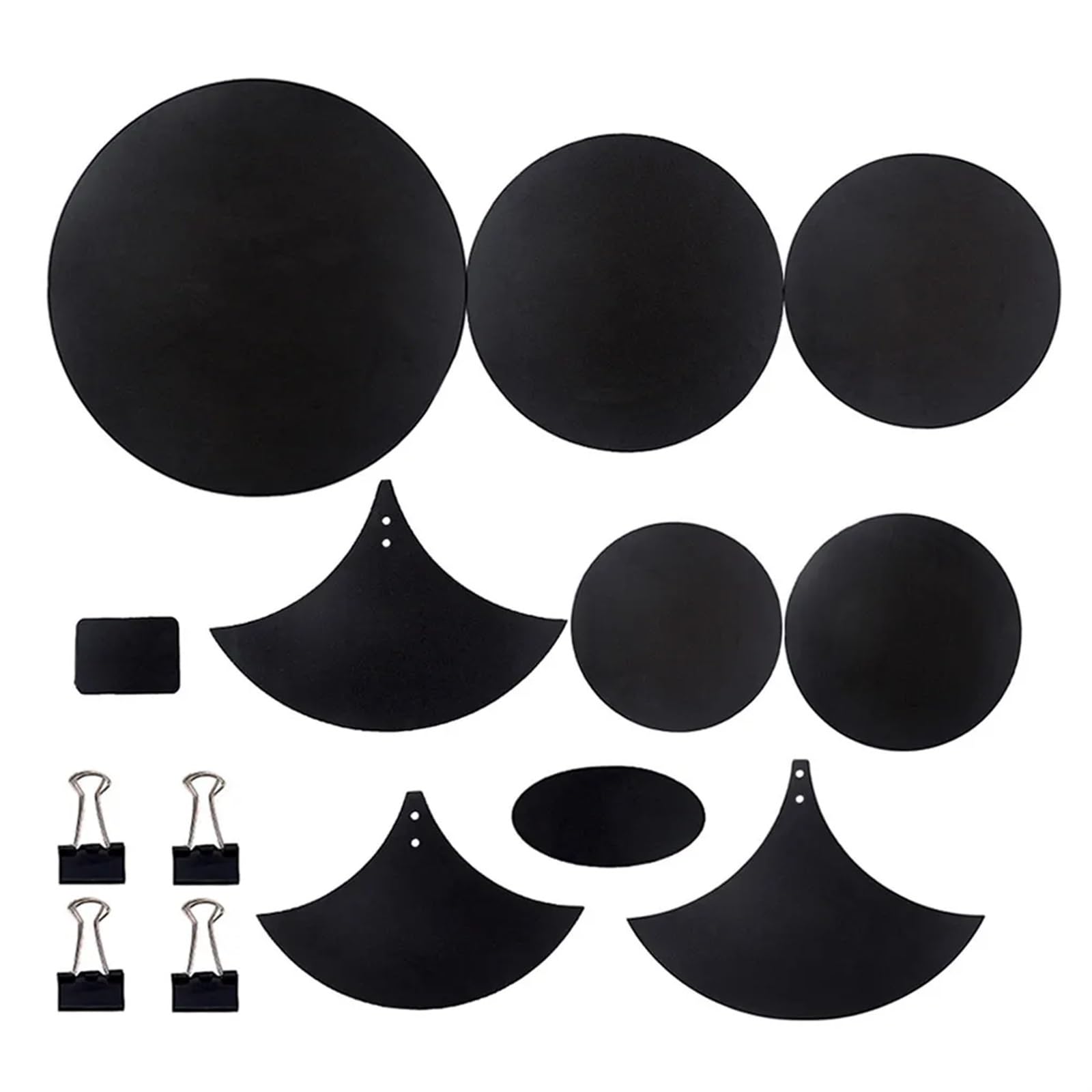 Silenciador De Batería 14 Piezas/Set Drum Mute Pad Kit de Batería de Platillos Mute Pads Aislamiento Acústico Percusión Instrumento de Percusión Pieza de Repuesto Silenciadores Baterista Para PráCtica