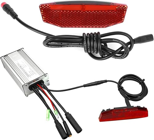 Miniatura 3 de Luz trasera de EBike 6V60V, luz de advertencia LED, equipo de luz trasera, conector impermeable, accesorios de bicicleta eléctrica