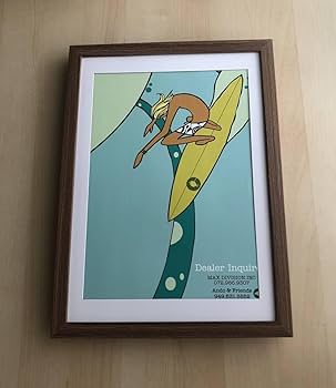 格安☆サーフィン サーフ アート ポスター 額装 額縁 西海岸