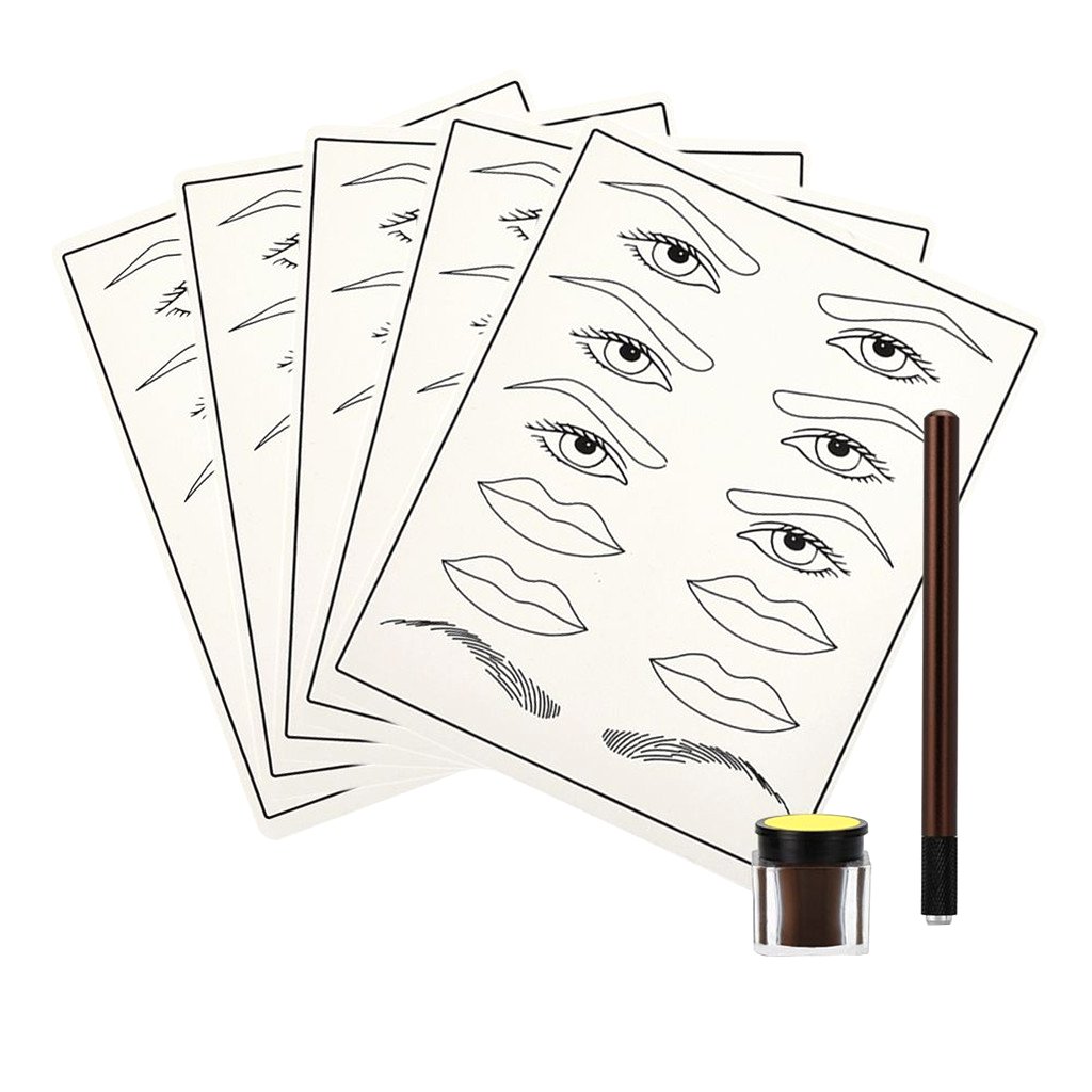 SECRET DESIRE Eyebrow Tattoo Kit Eyebrow Eyeliner Lip Microblading Pen Pigment Practice Skin for Manual Permanent Makeup Tattoo Supplies|Tattoos & Body Art|Tattoo Supplies-image-45
