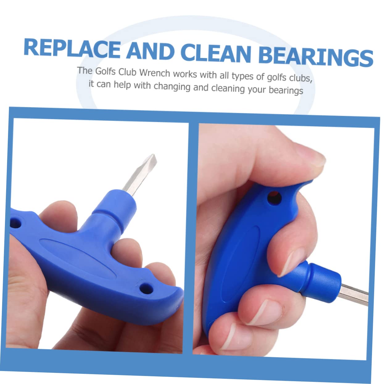 GALPADA 4sets Small Golf Wrench Driver Professional Tool for Efficient Club Maintenance 2pcs*4