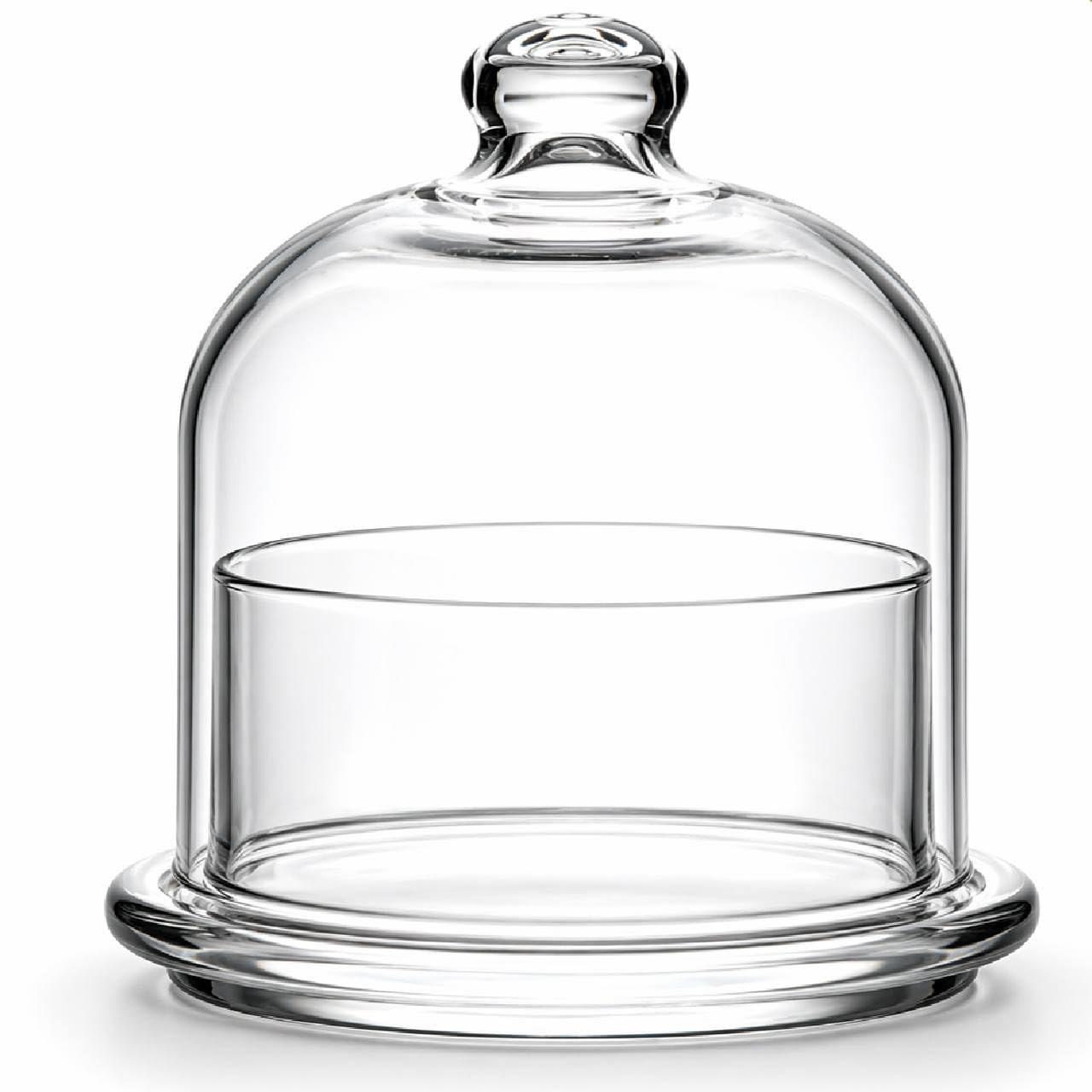 Ask Me Glass Bell Jar Collection | 720ml Glass Dome Food Container | Decorative Storage Jar with Lid for Kitchen, Snacks, Sweets, Cakes & Home Décor | Clear Display Cloche Dome Jar (1)-image-2