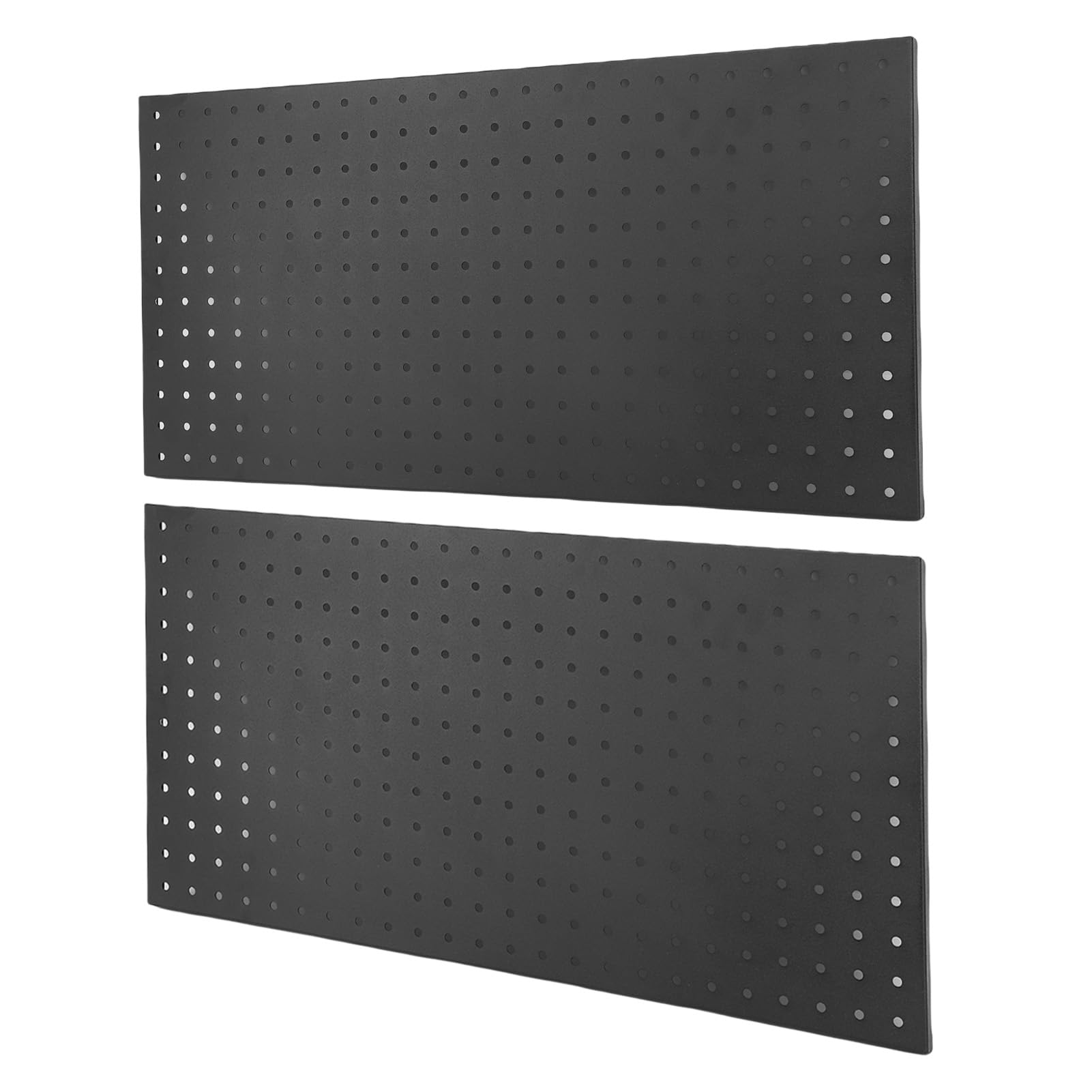 GLOGLOW Organizador de Tablero Perforado, Paquete de 2, 24 X 12 Pulgadas con Ganchos con Recubrimiento en Polvo, Capacidad de 130 Lb para Almacenamiento de Herramientas en Garaje, Banco de Trabajo,